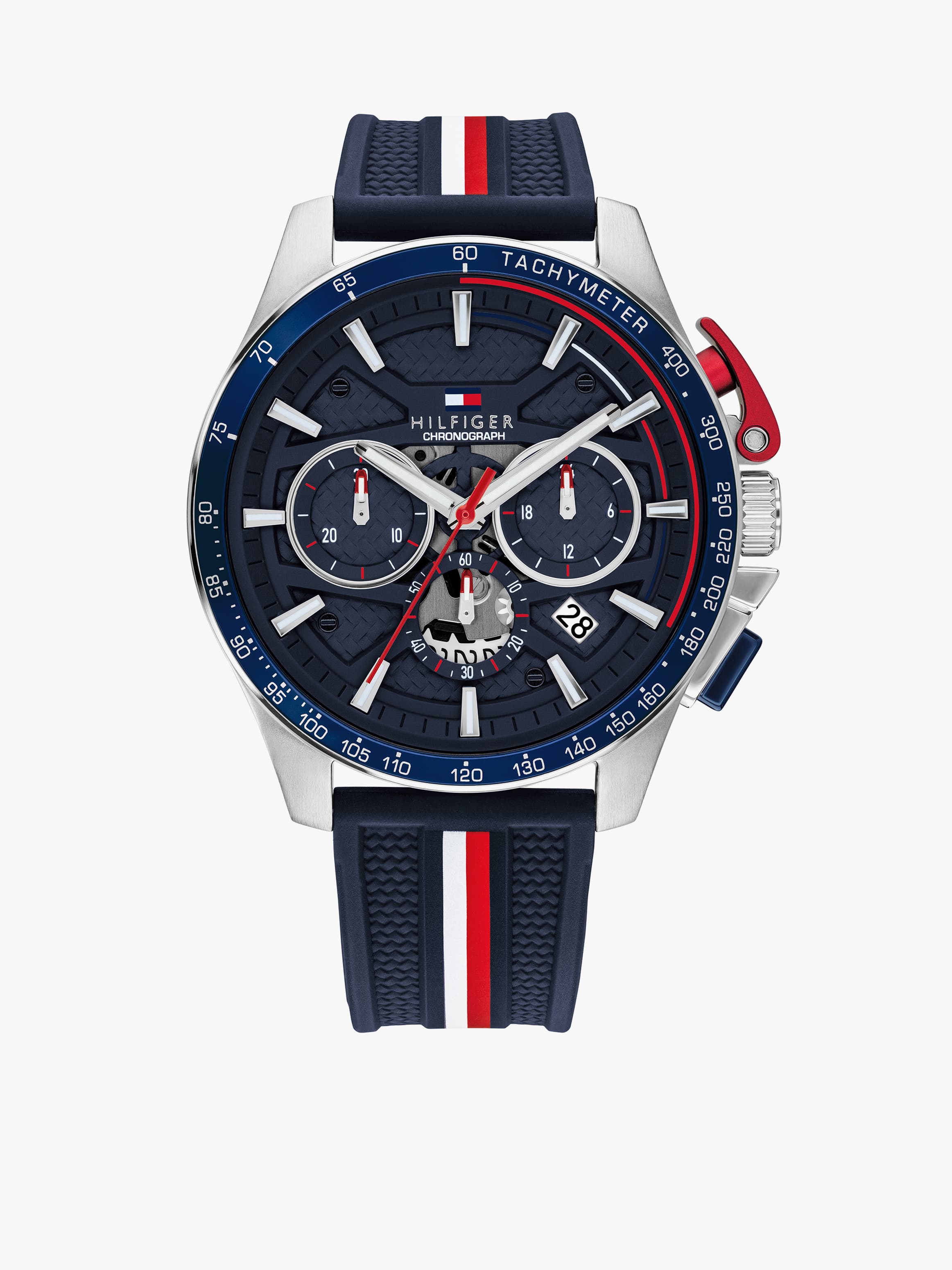 Tommy Hilfiger Men's Bank 44mm Stainless Steel Chronograph Watch