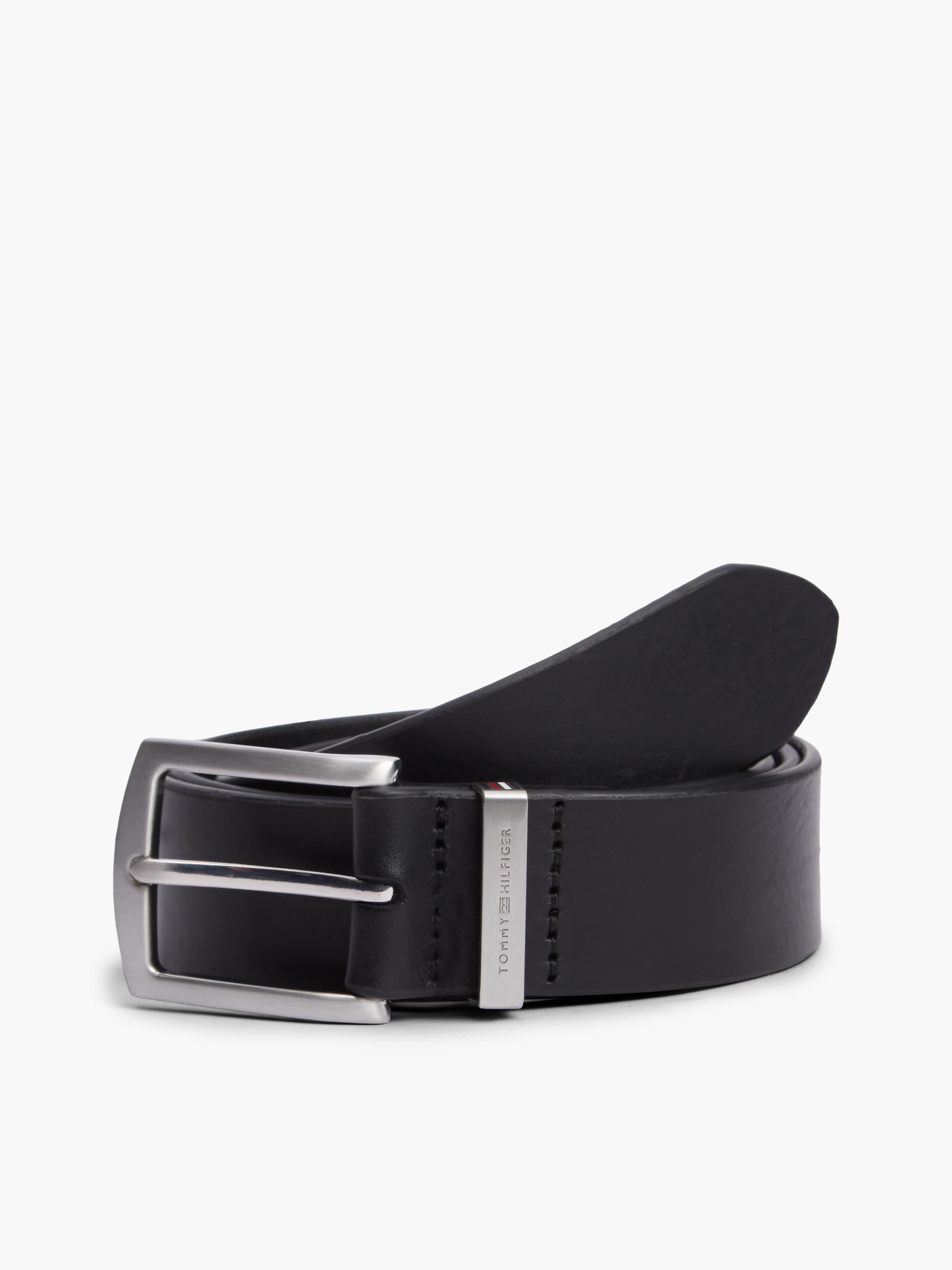 Denton Square Buckle Leather Belt