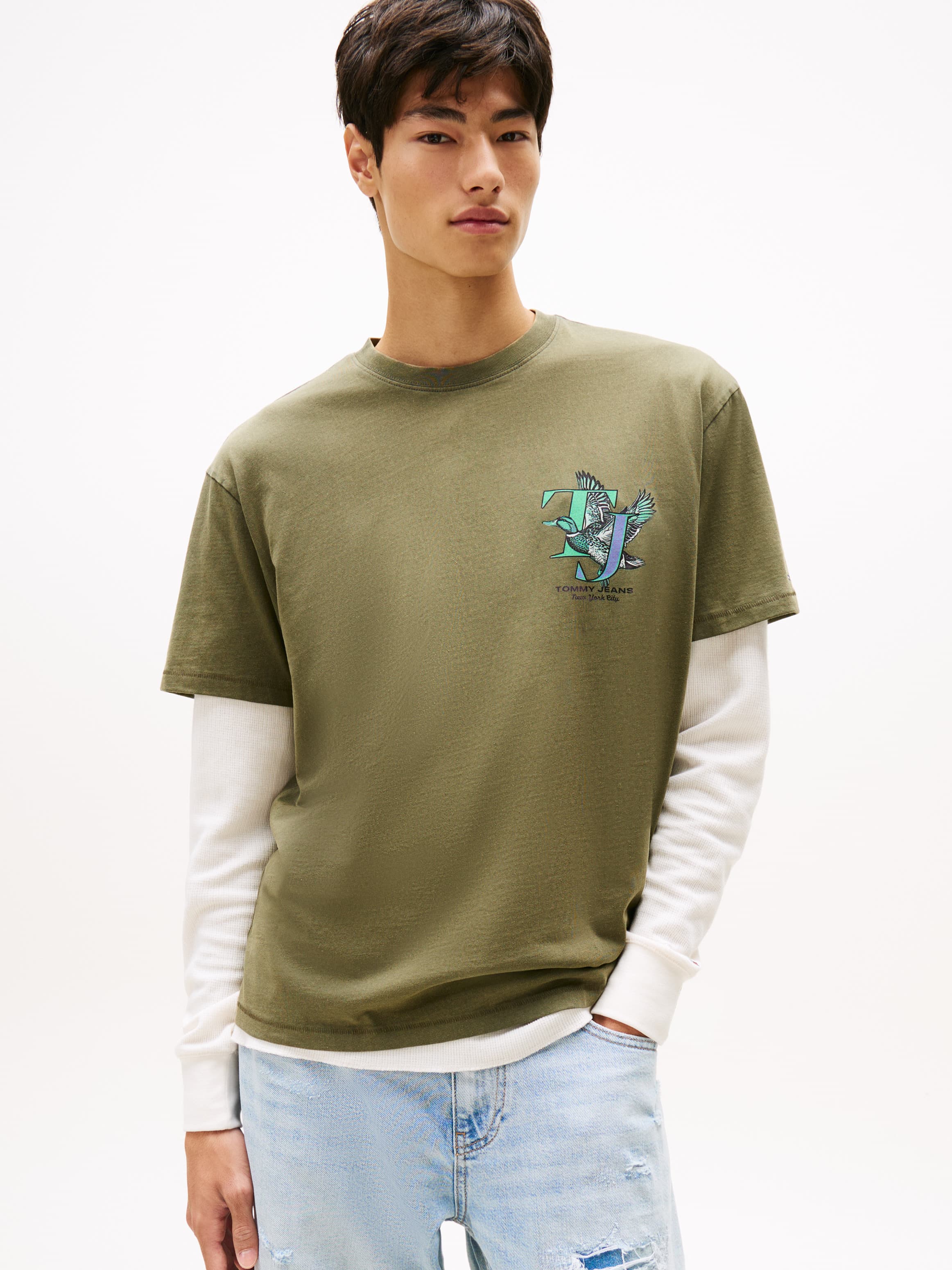Back Graphic Relaxed Crew Neck T-Shirt
