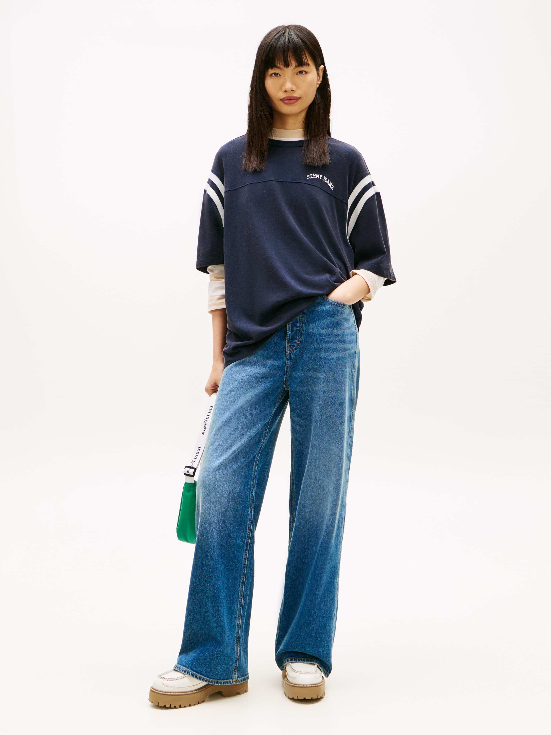 Claire Faded High Rise Wide Leg Jeans