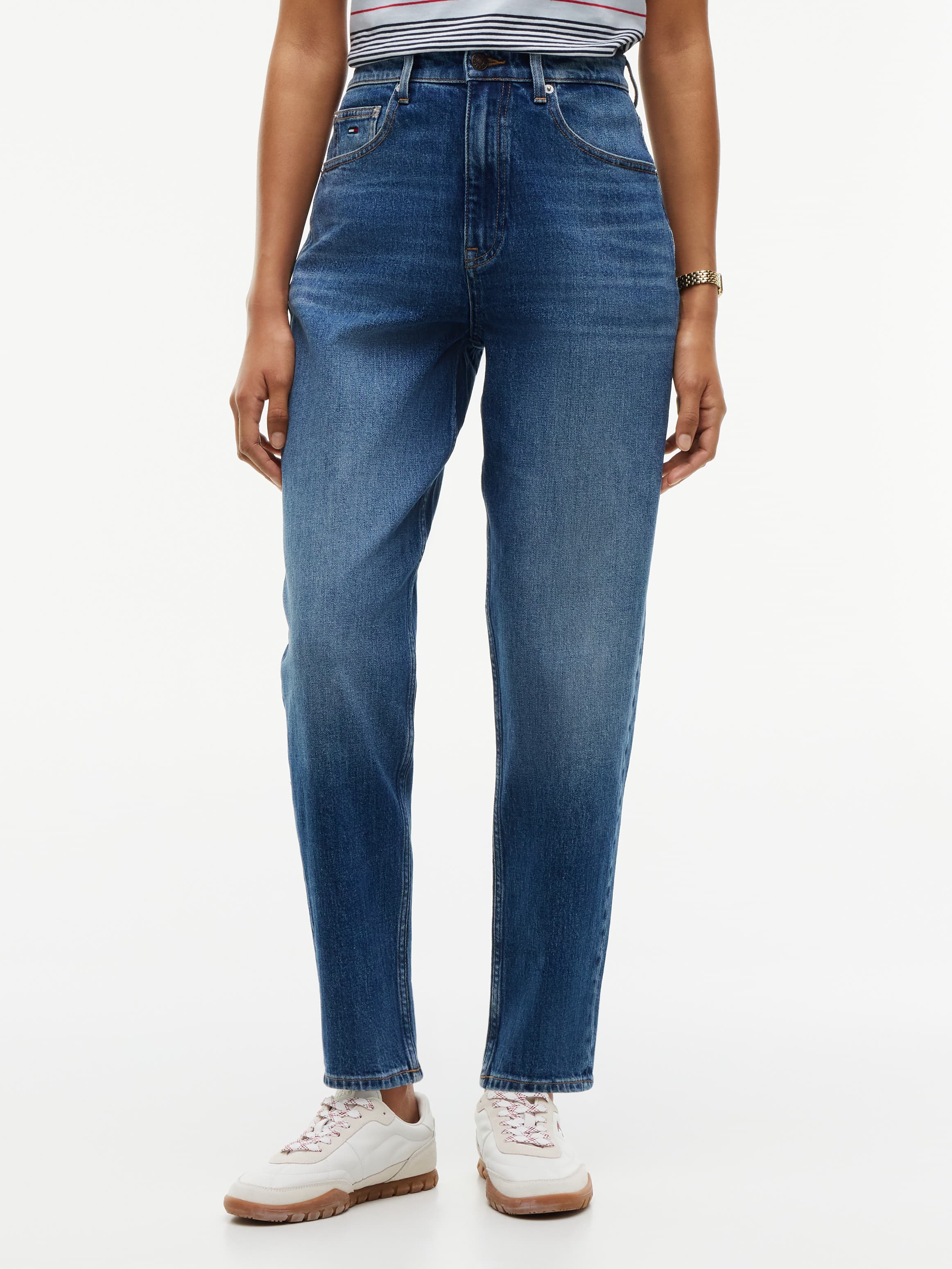 High Rise Tapered Mom Jeans