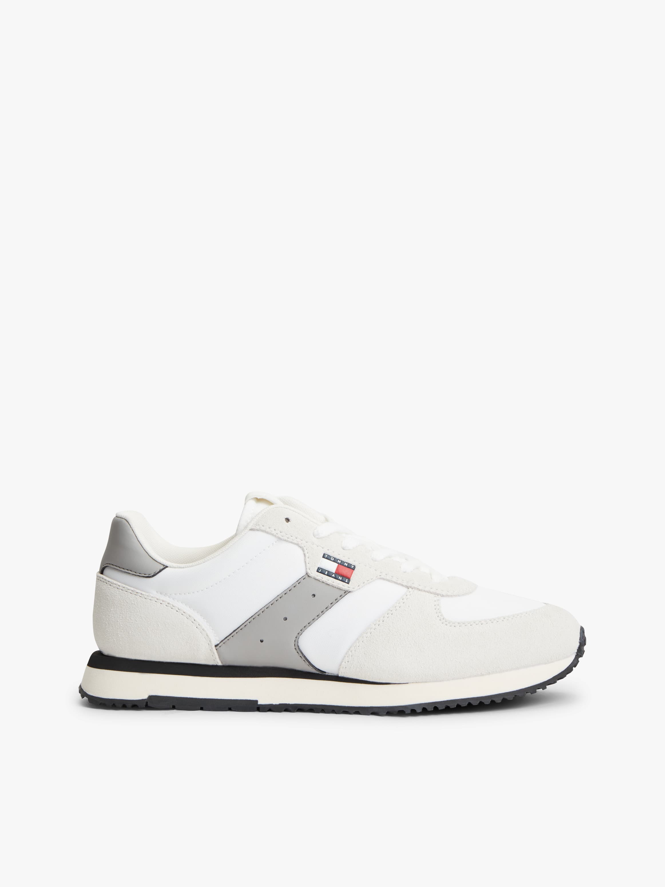 Suede Mixed Texture Trainers