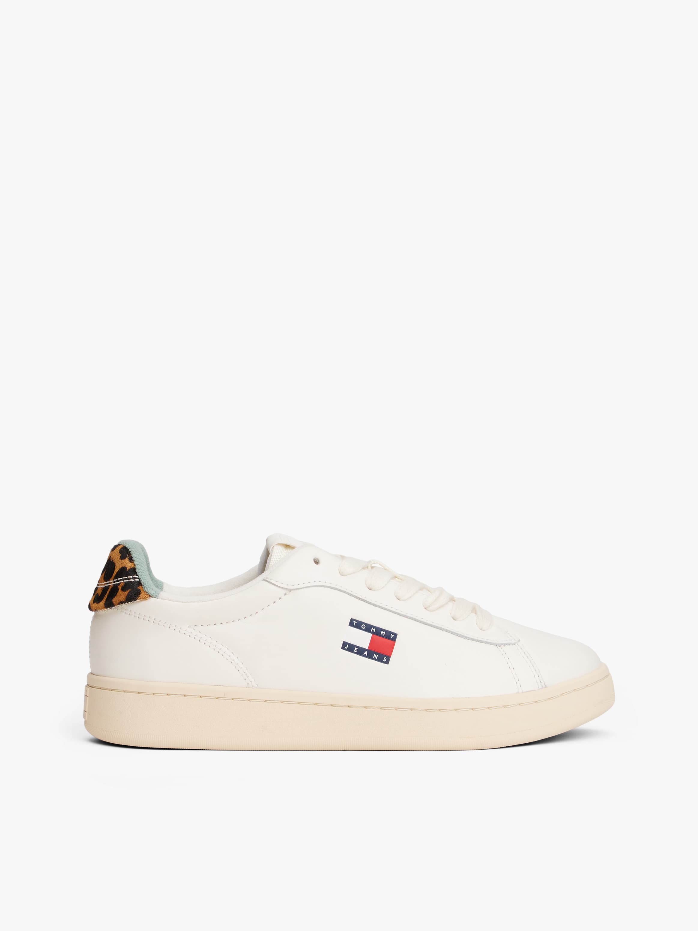 Archive Court Leopard Print Heel Trainers