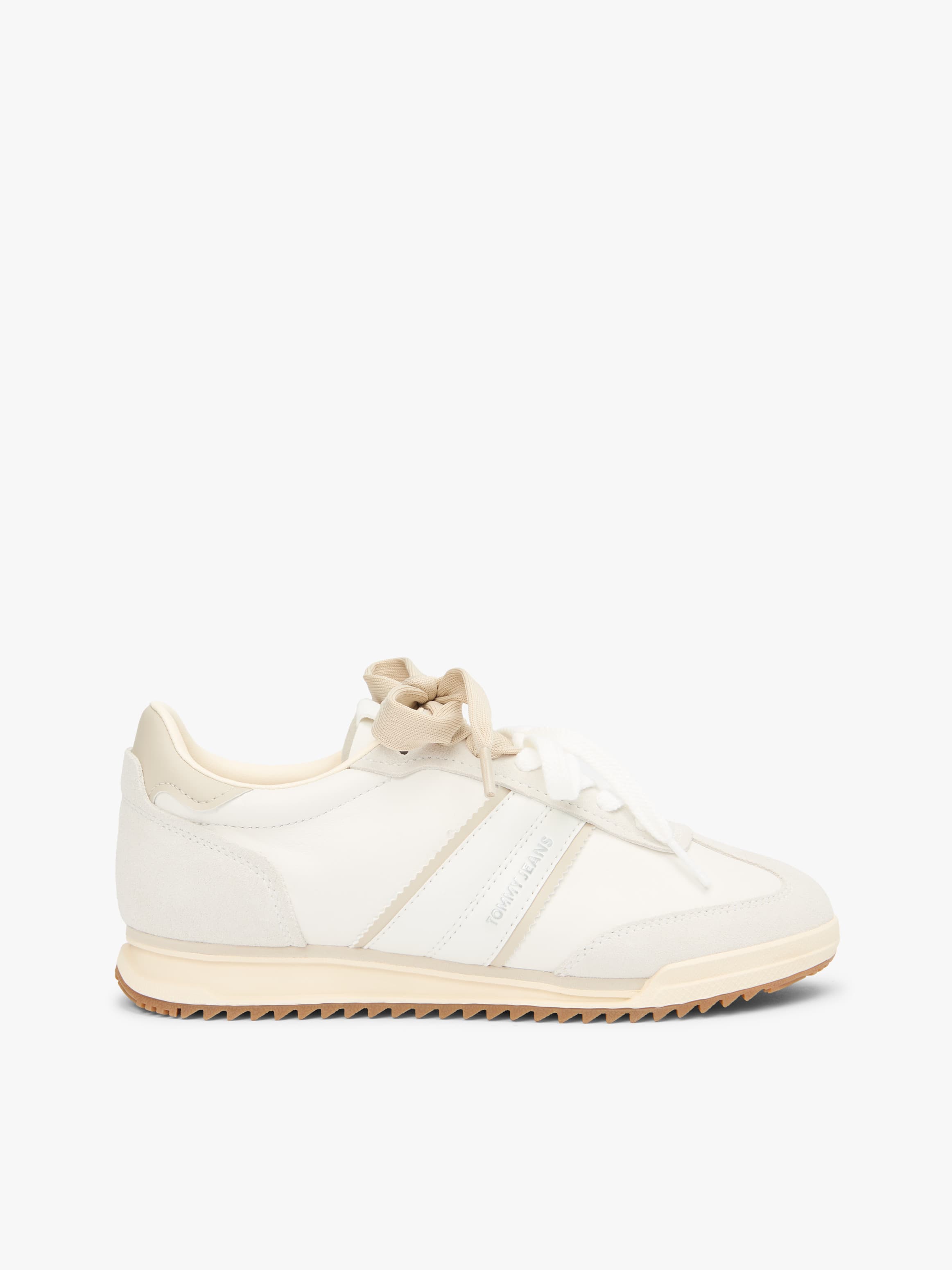 Leather Low Profile Serrated Trainers