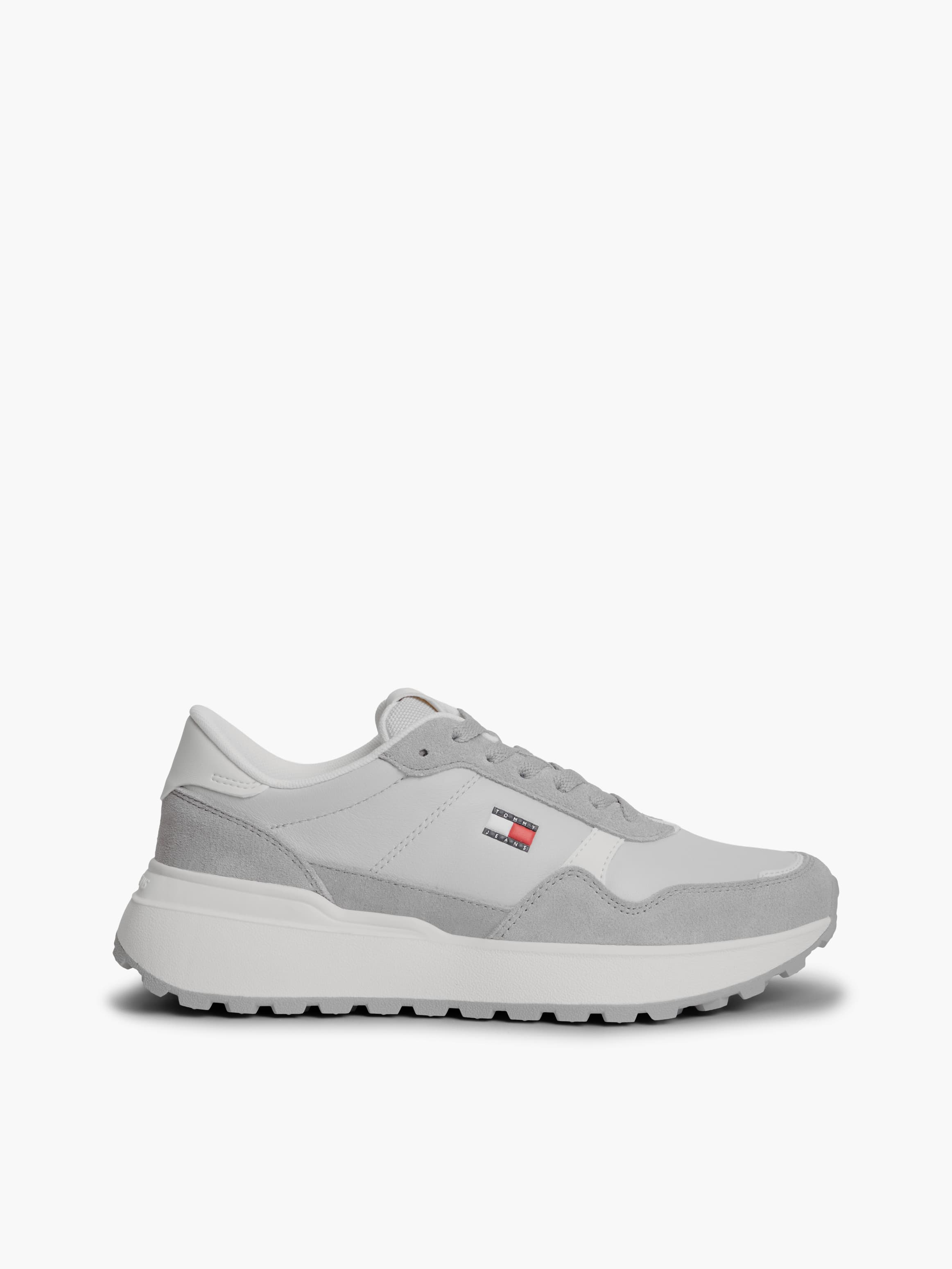 Retro Logo Leather Cleat Chunky Trainers