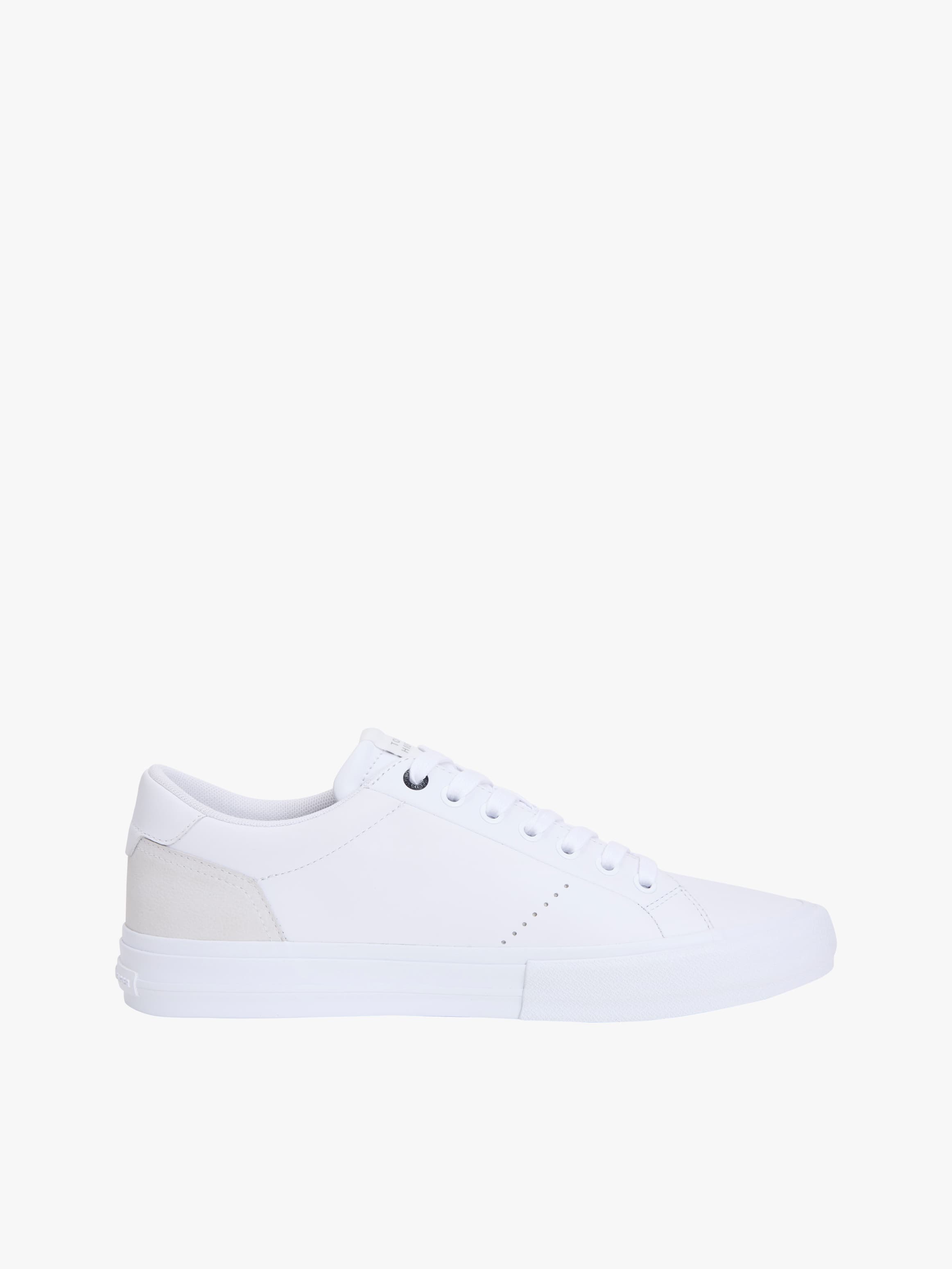 Leather Mixed Texture Trainers