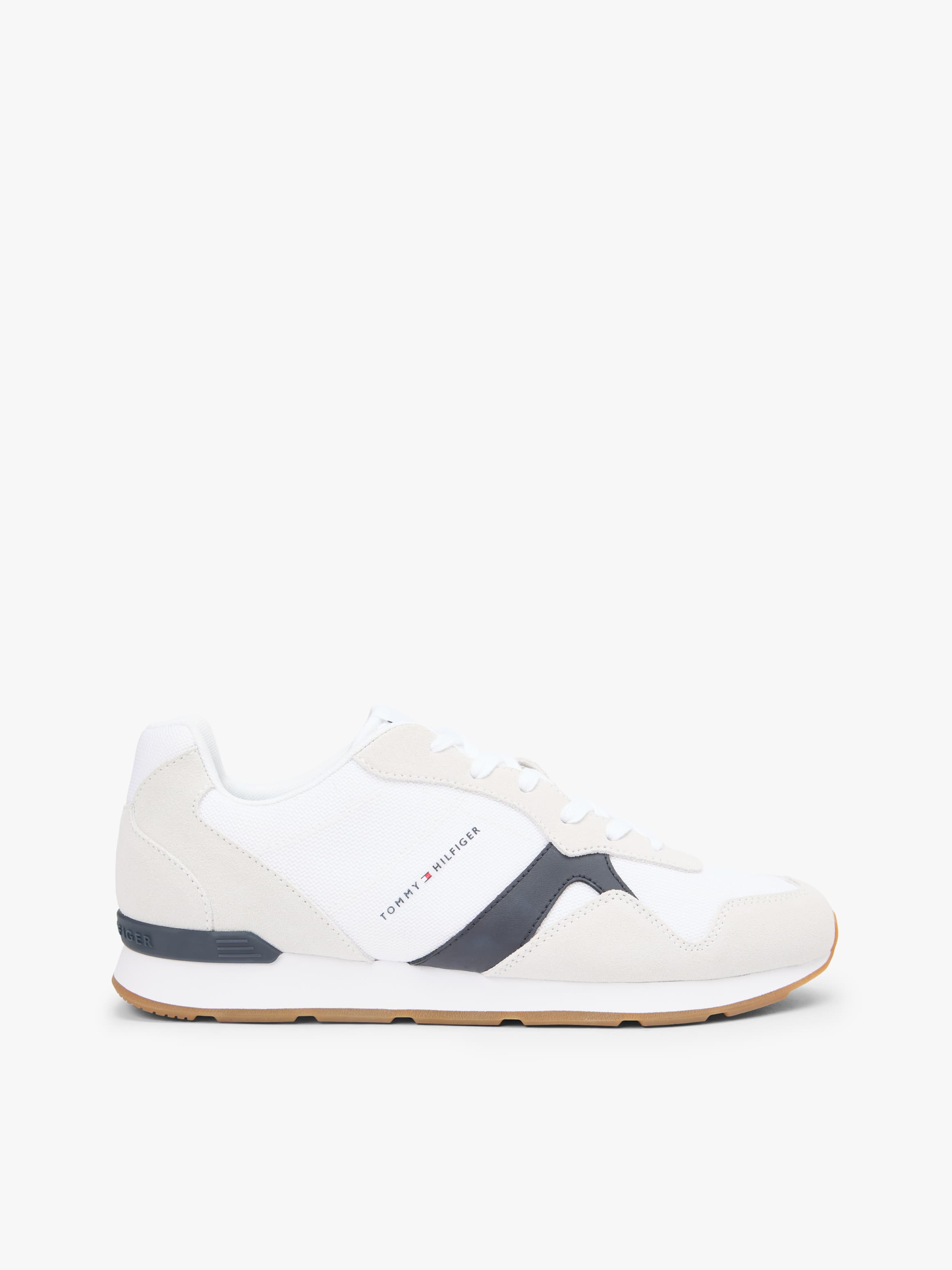 Suede Mixed Texture Trainers