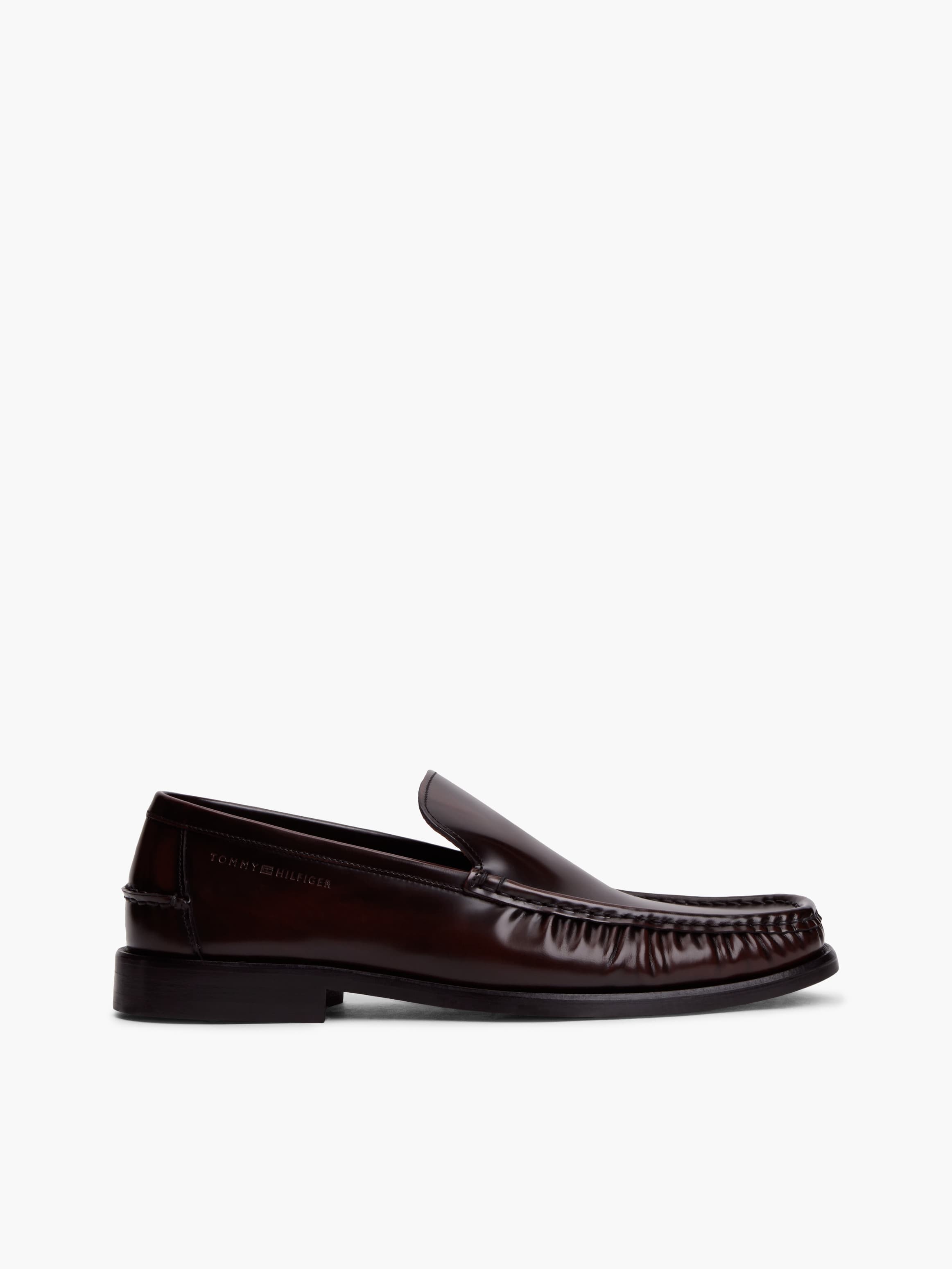 New York Label Leather Loafers