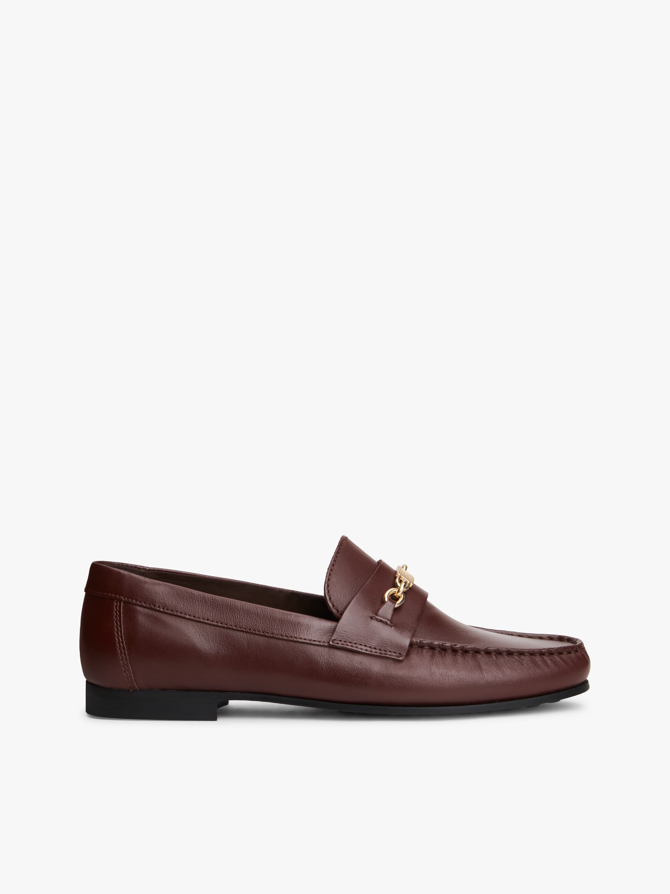 Leather TH Monogram Horsebit Chain Loafers