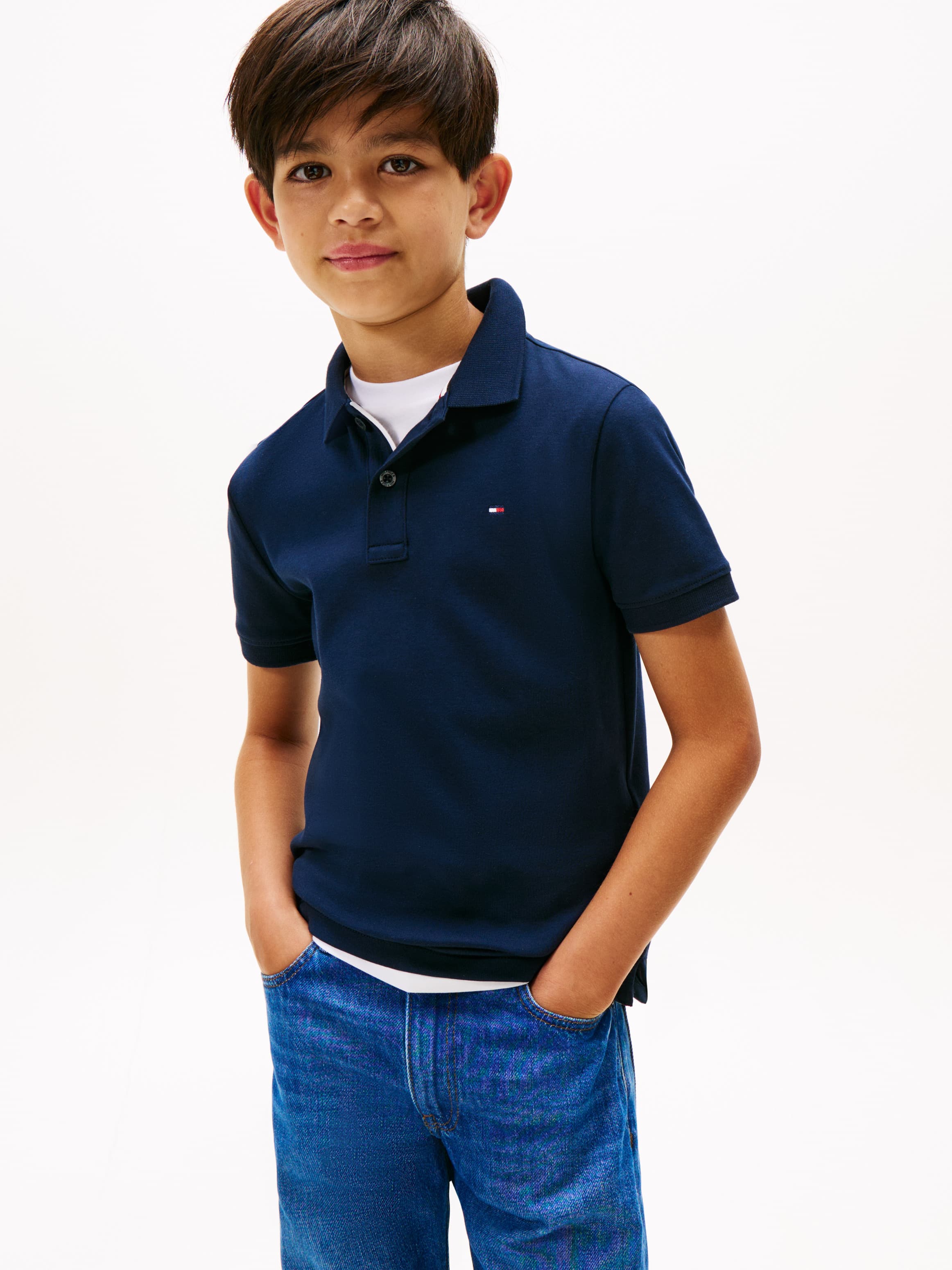 Regular Fit Interlock Knit Polo Shirt
