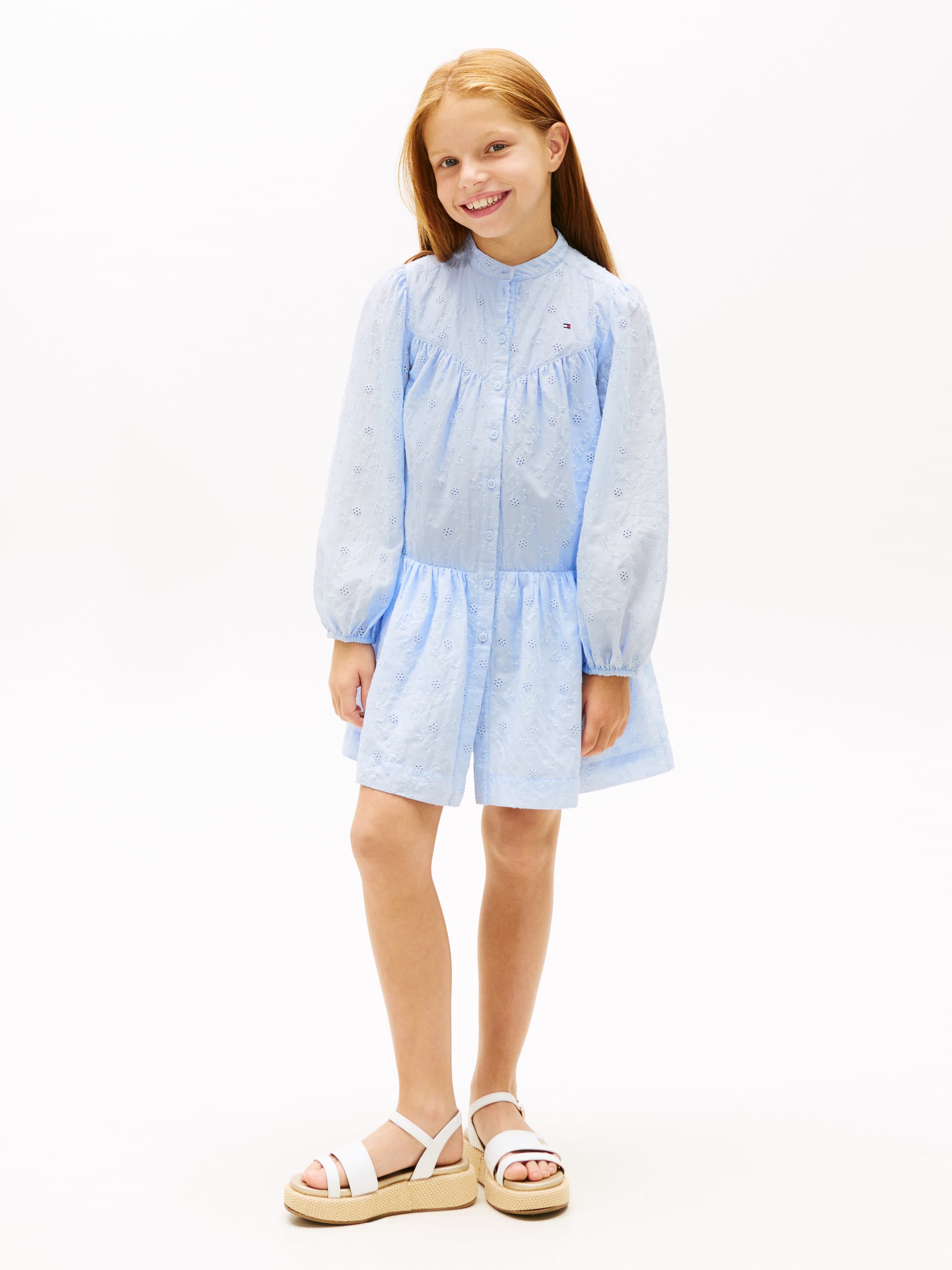 Broderie Anglaise Shirt Dress