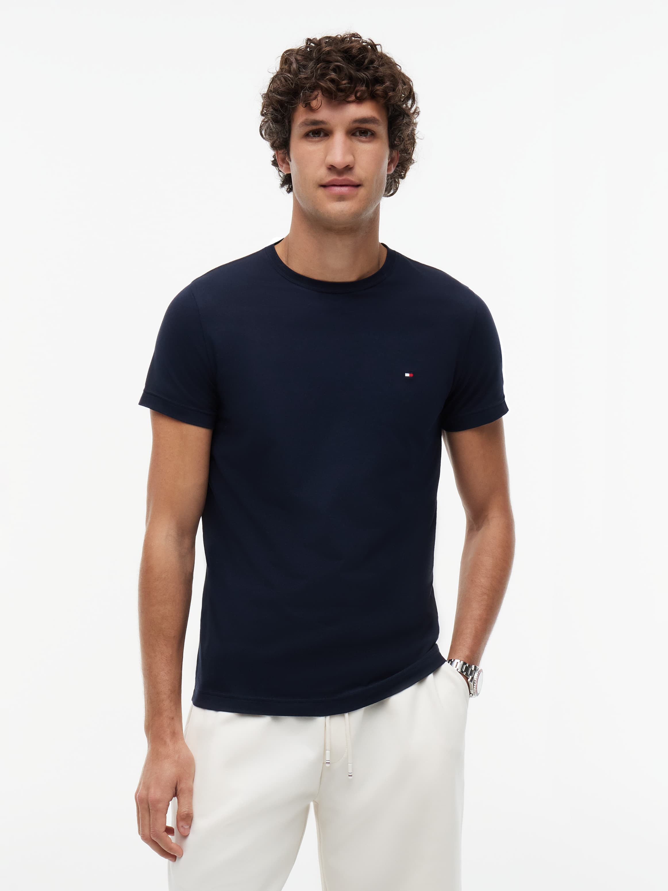 Flag Embroidery Short Sleeves T-Shirt