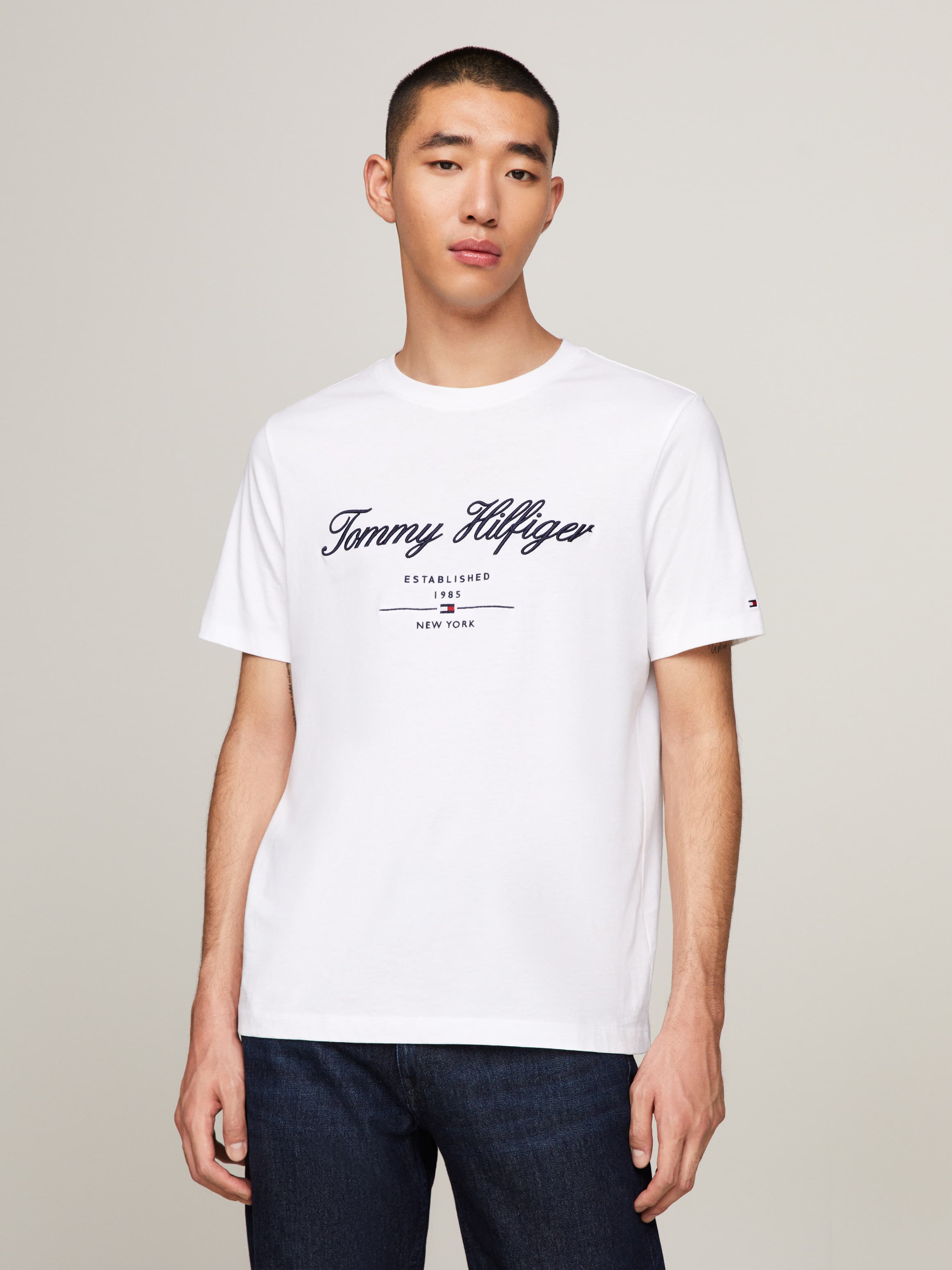 Script Logo Crew Neck T-Shirt
