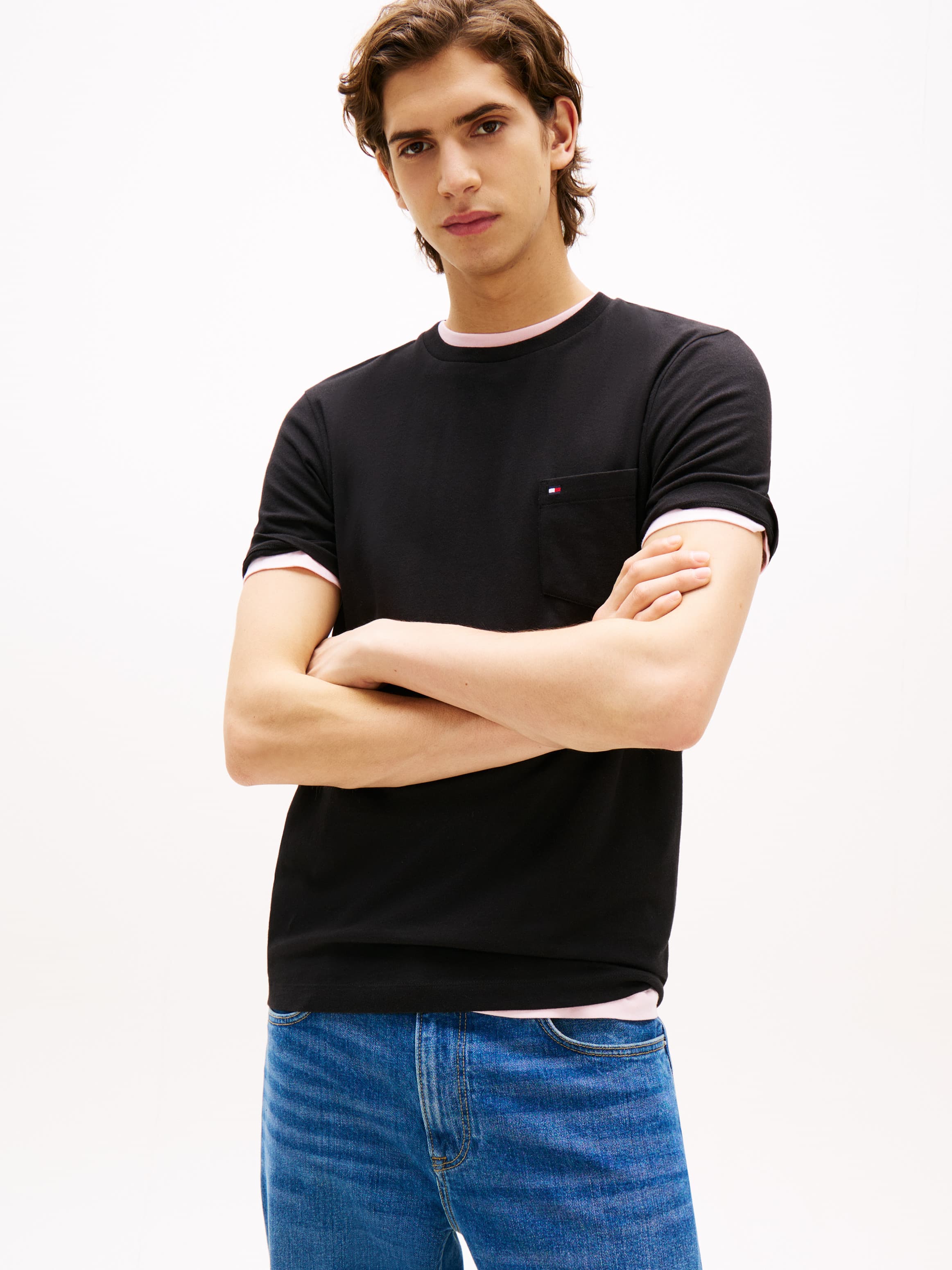 Patch Pocket Crew Neck T-Shirt