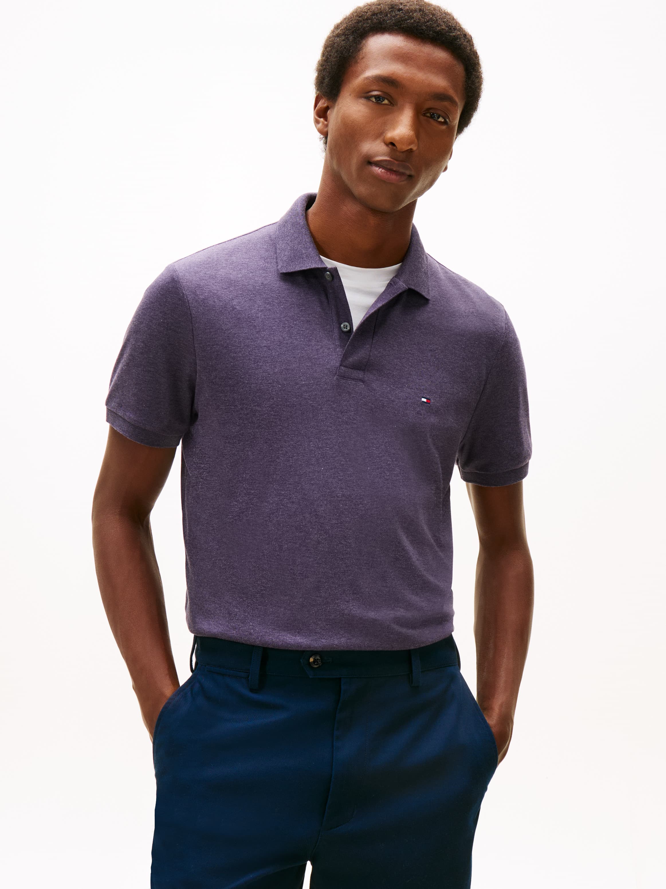 Regular Fit Flag Embroidery Polo T-Shirt