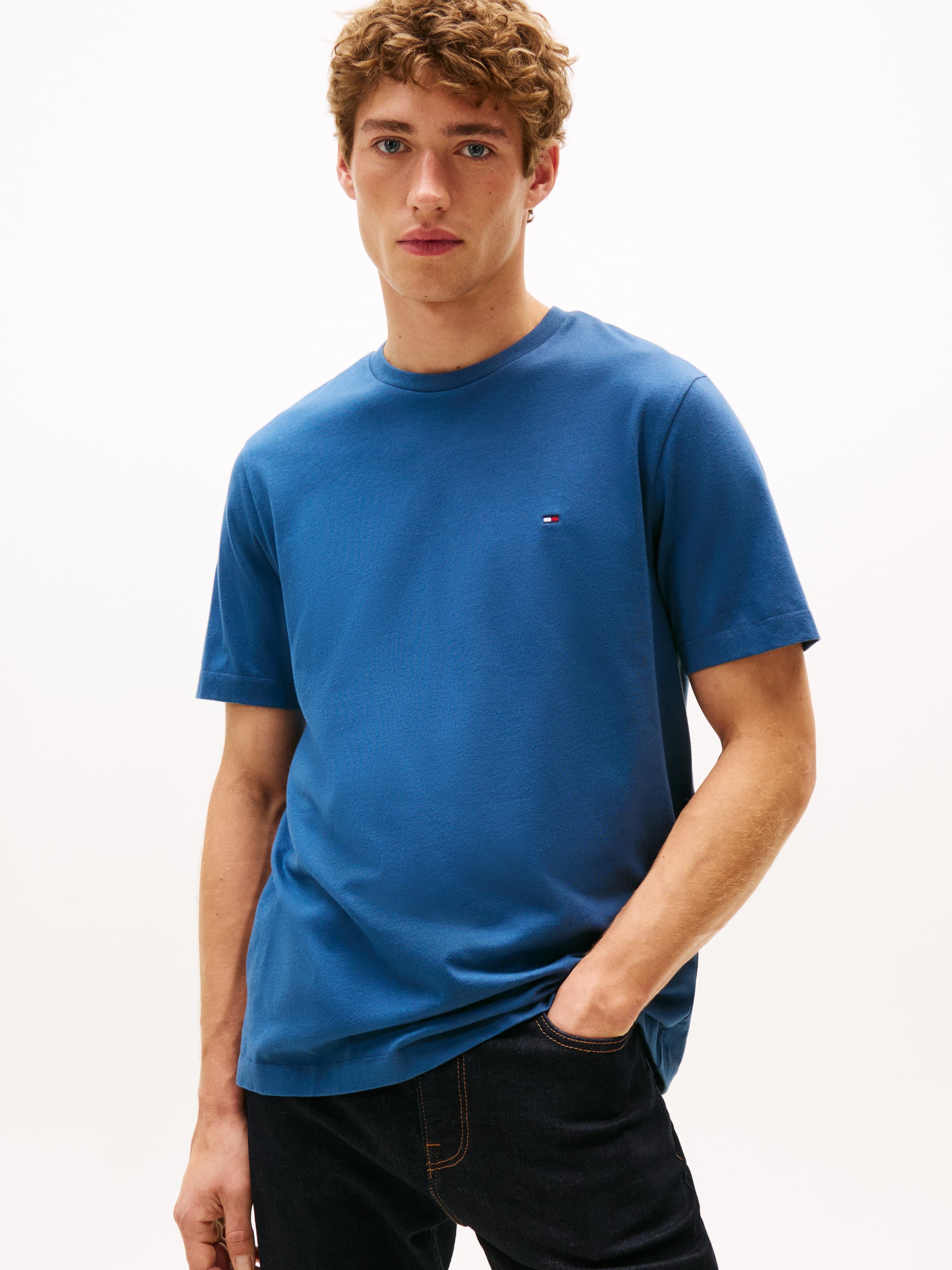Solid Crew Neck T-Shirt