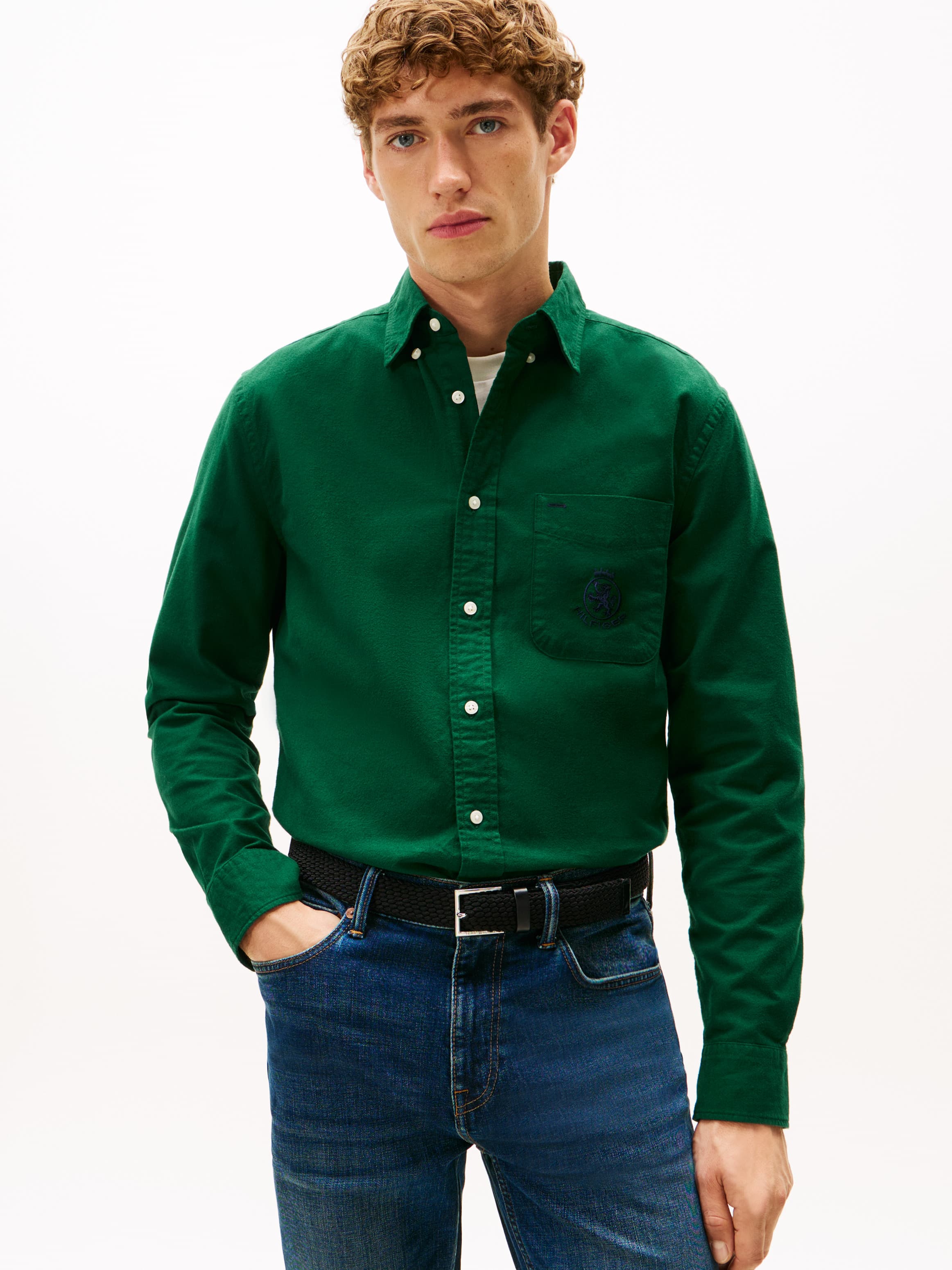 Regular Fit Brushed Oxford Shirt