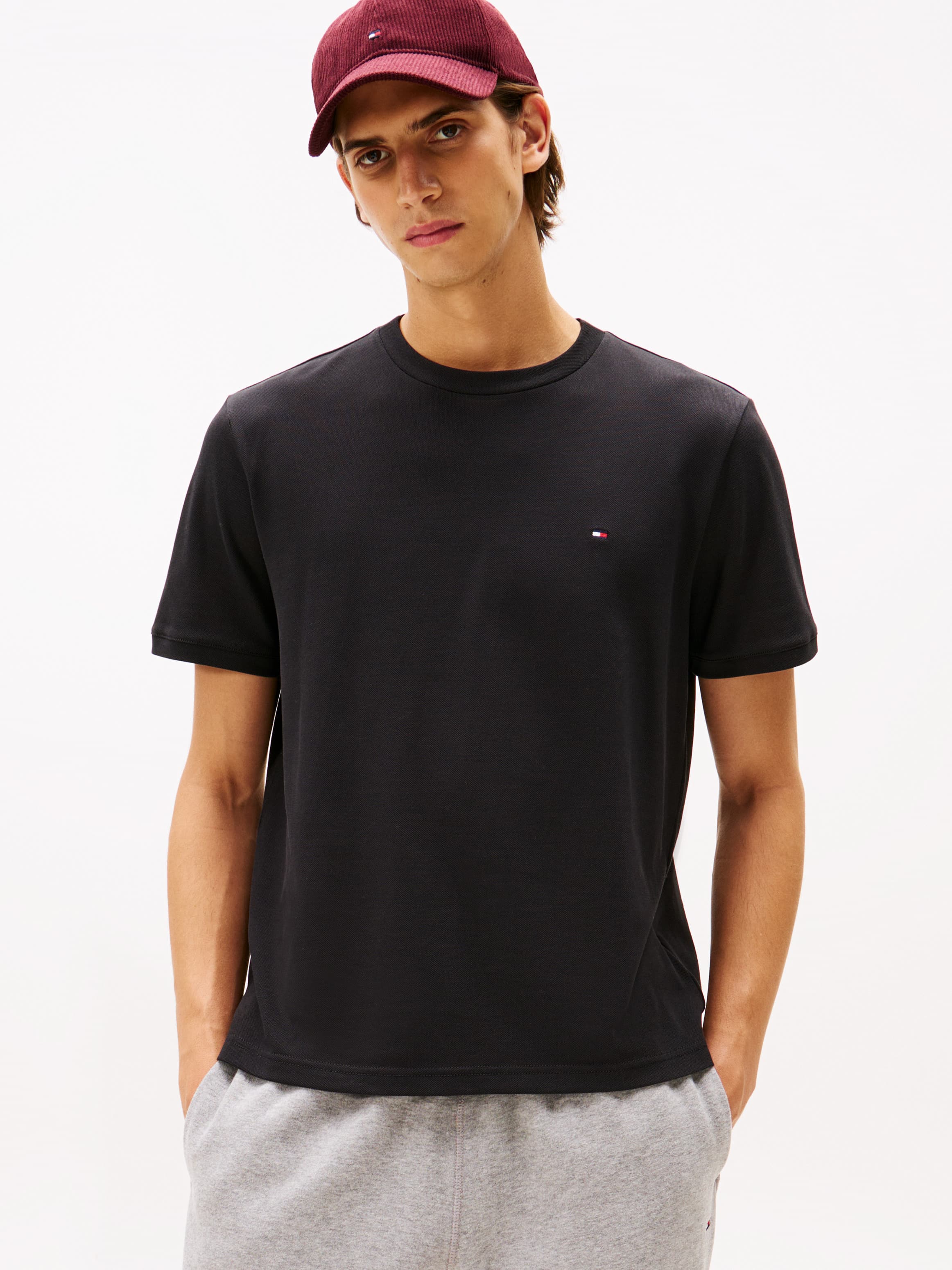 Crew Neck Pique T-Shirt