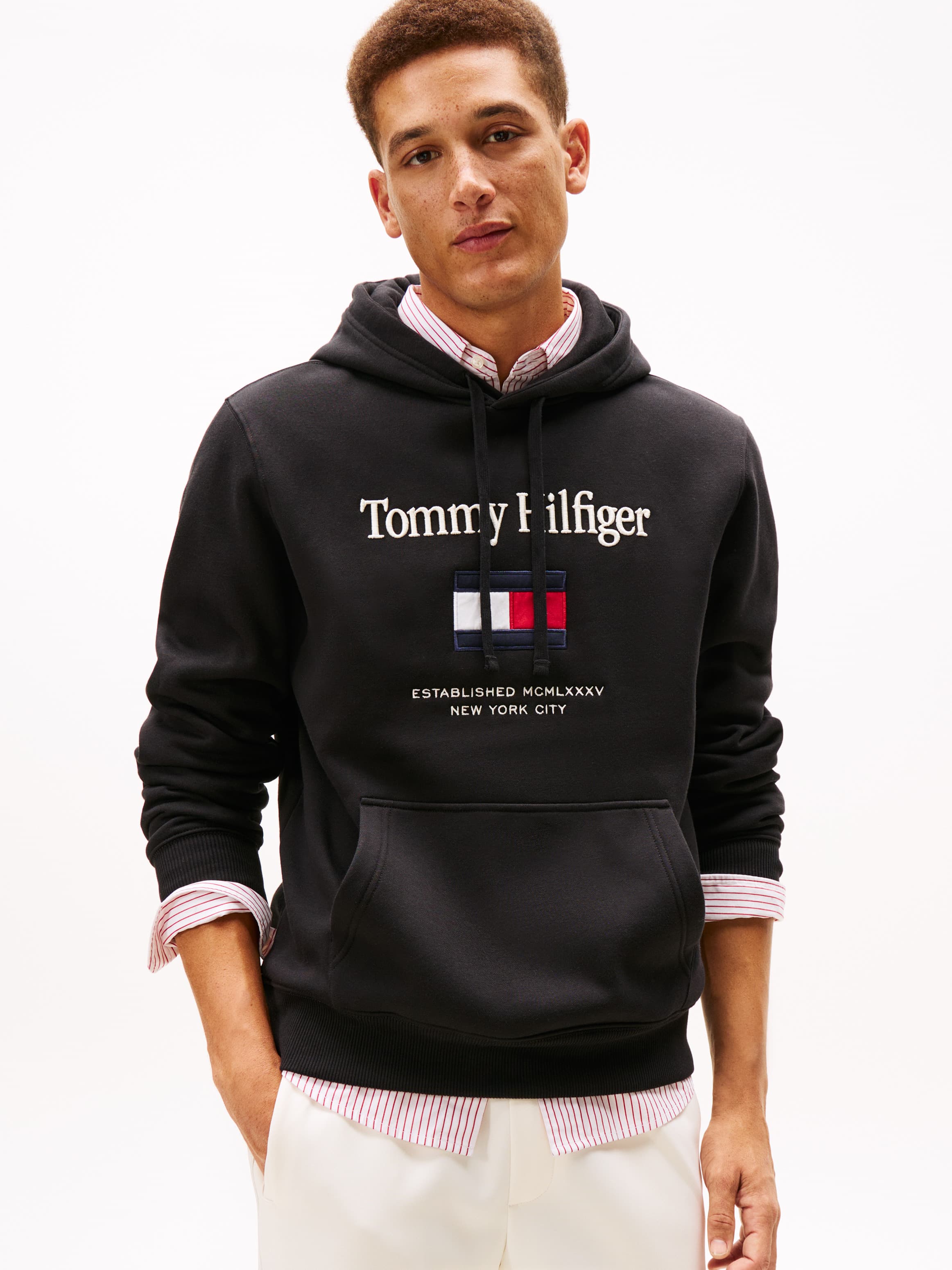 Logo Embroidery Flex Fleece Hoodie