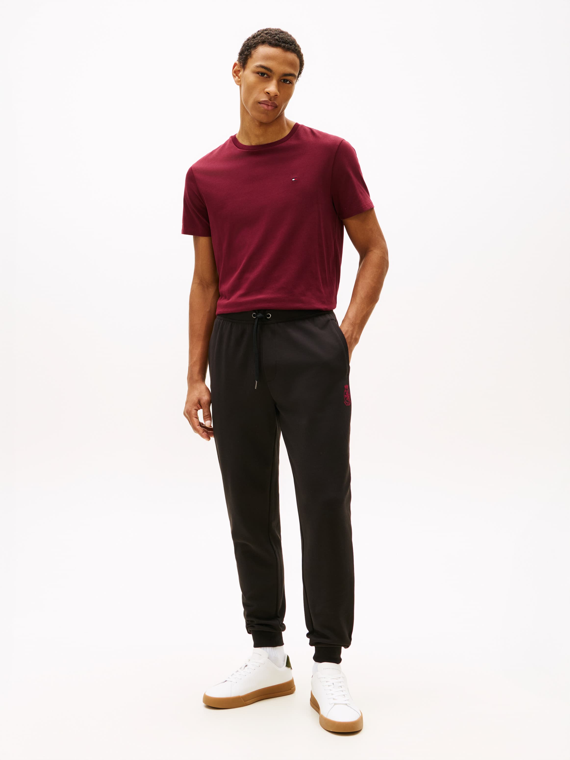 TH Crest Embroidery Cuffed Leg Joggers