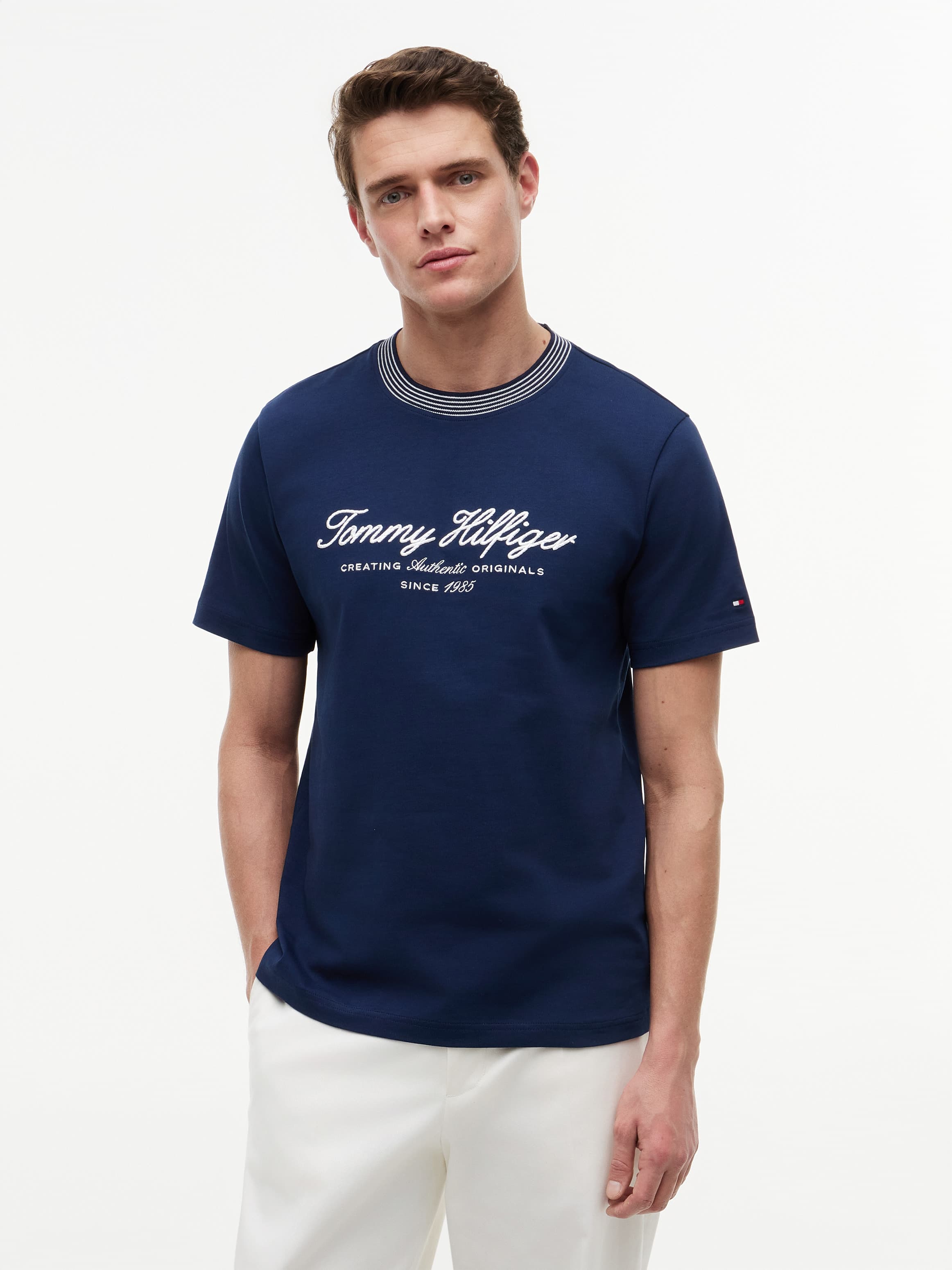 Tipped Collar Jersey T-Shirt