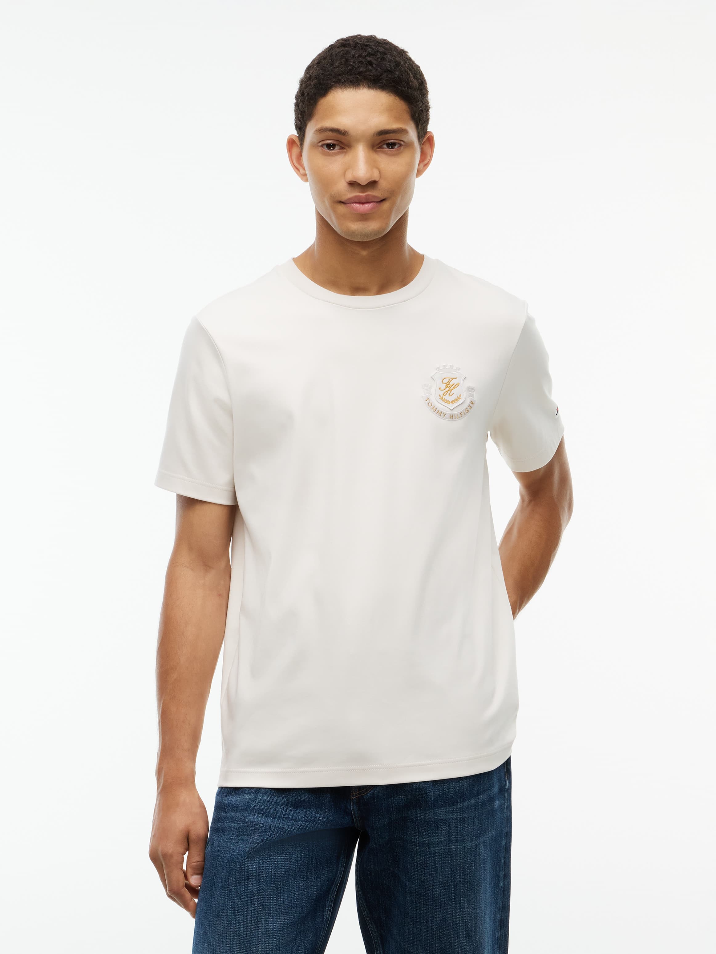 Logo Interlock Knit T-Shirt