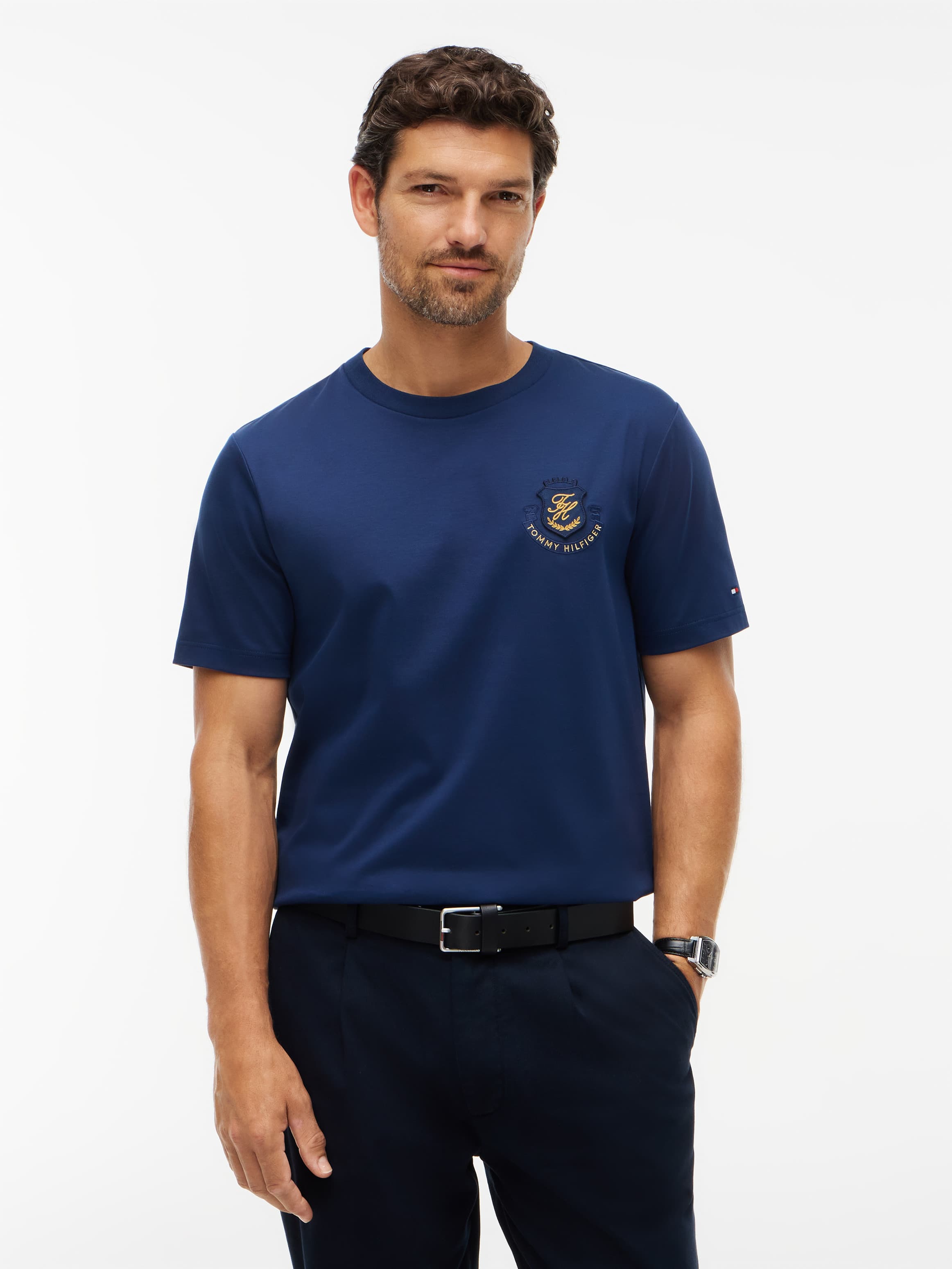 Logo Interlock Knit T-Shirt