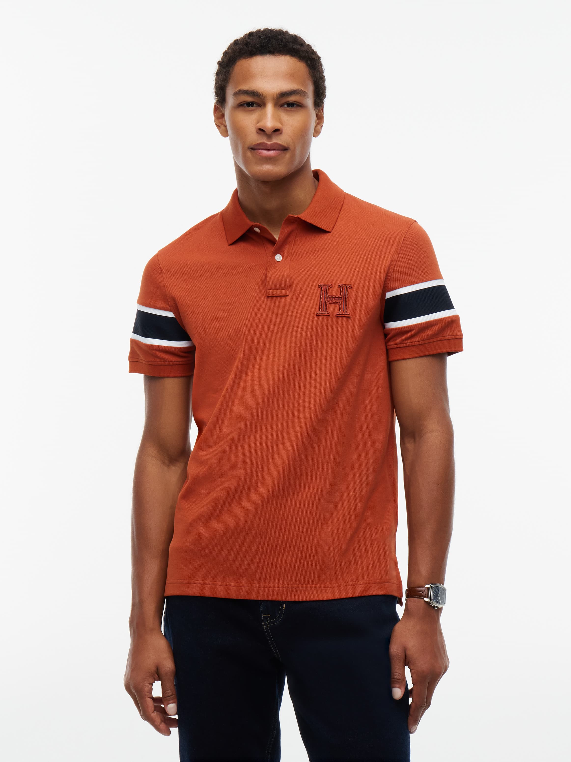 Regular Fit Logo Stripe Polo Shirt