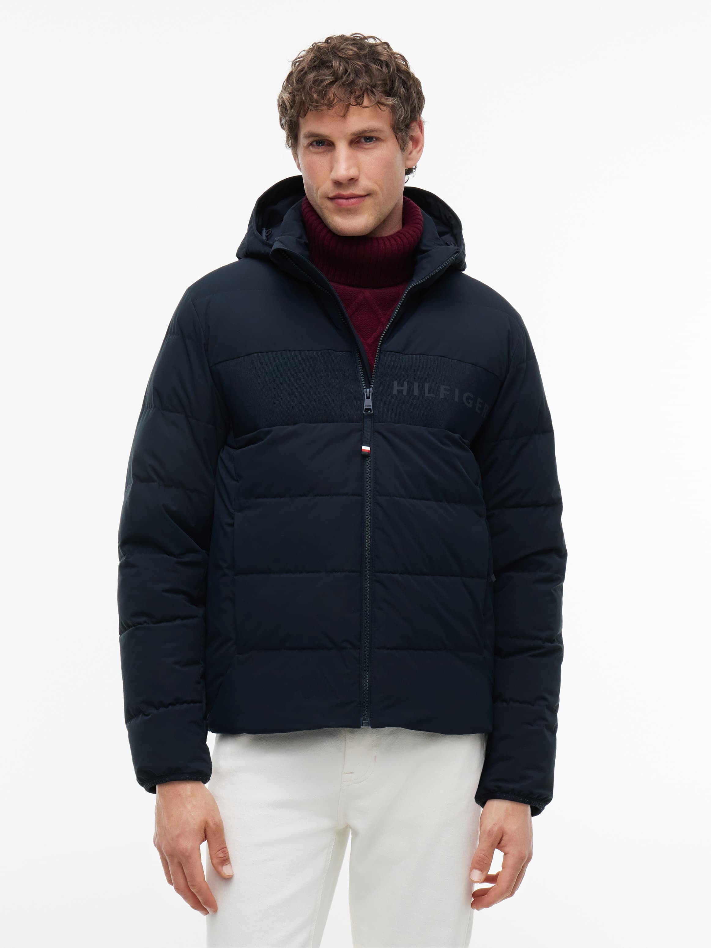 Double-Layer Hooded Puffer Jacket