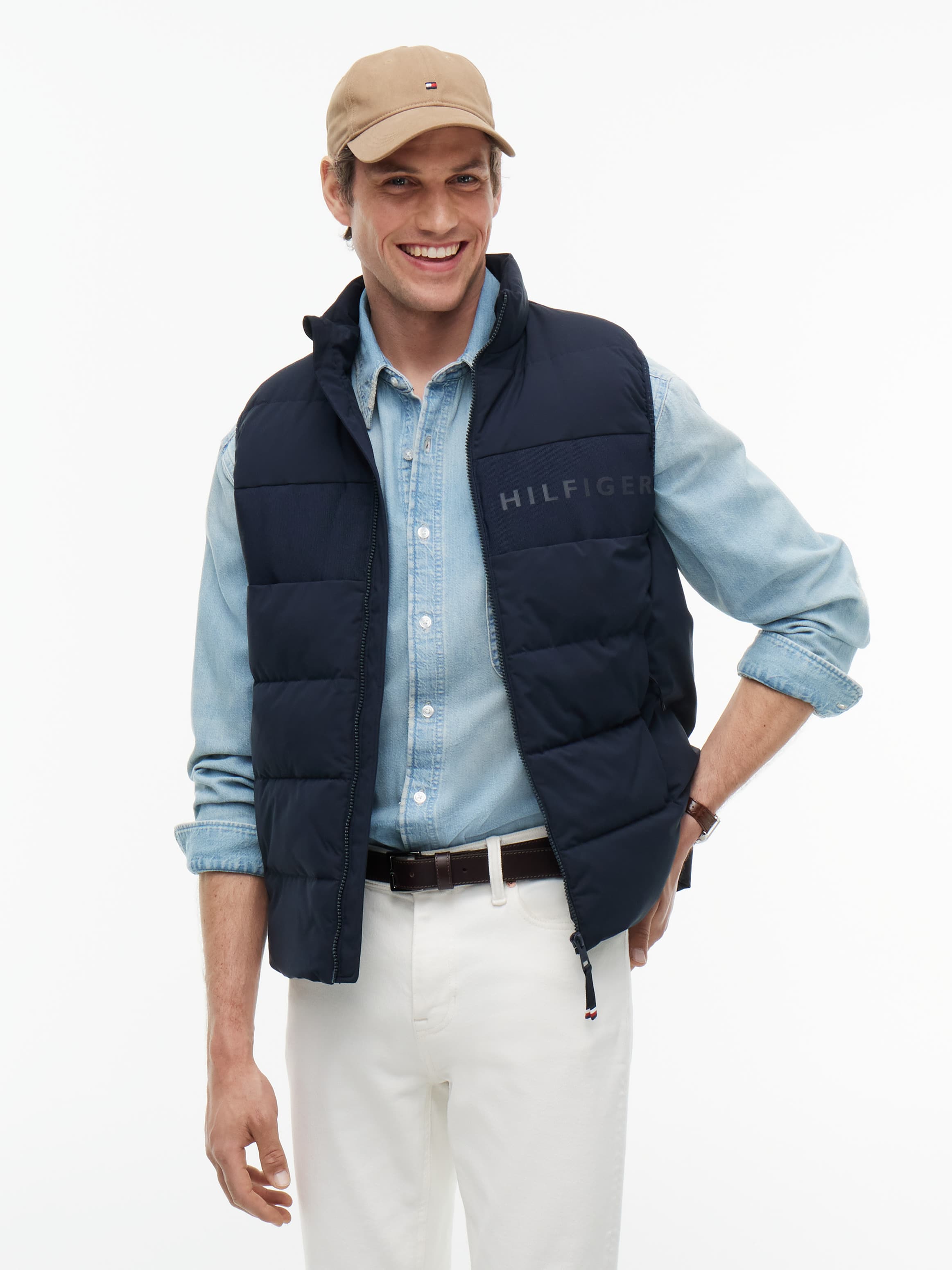 Tonal Logo Quilted Gilet