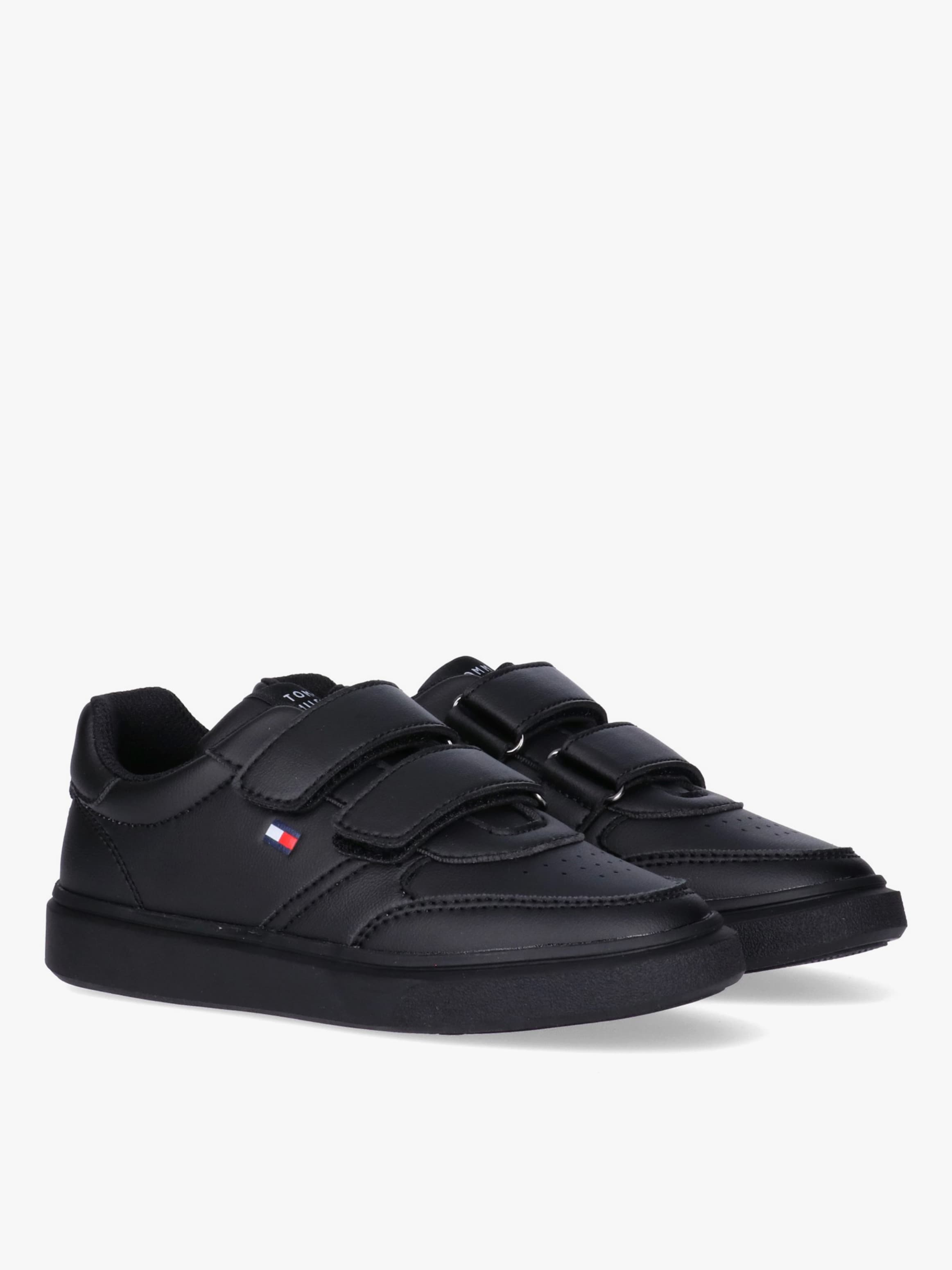 Black Low Cut Trainers with Velcro