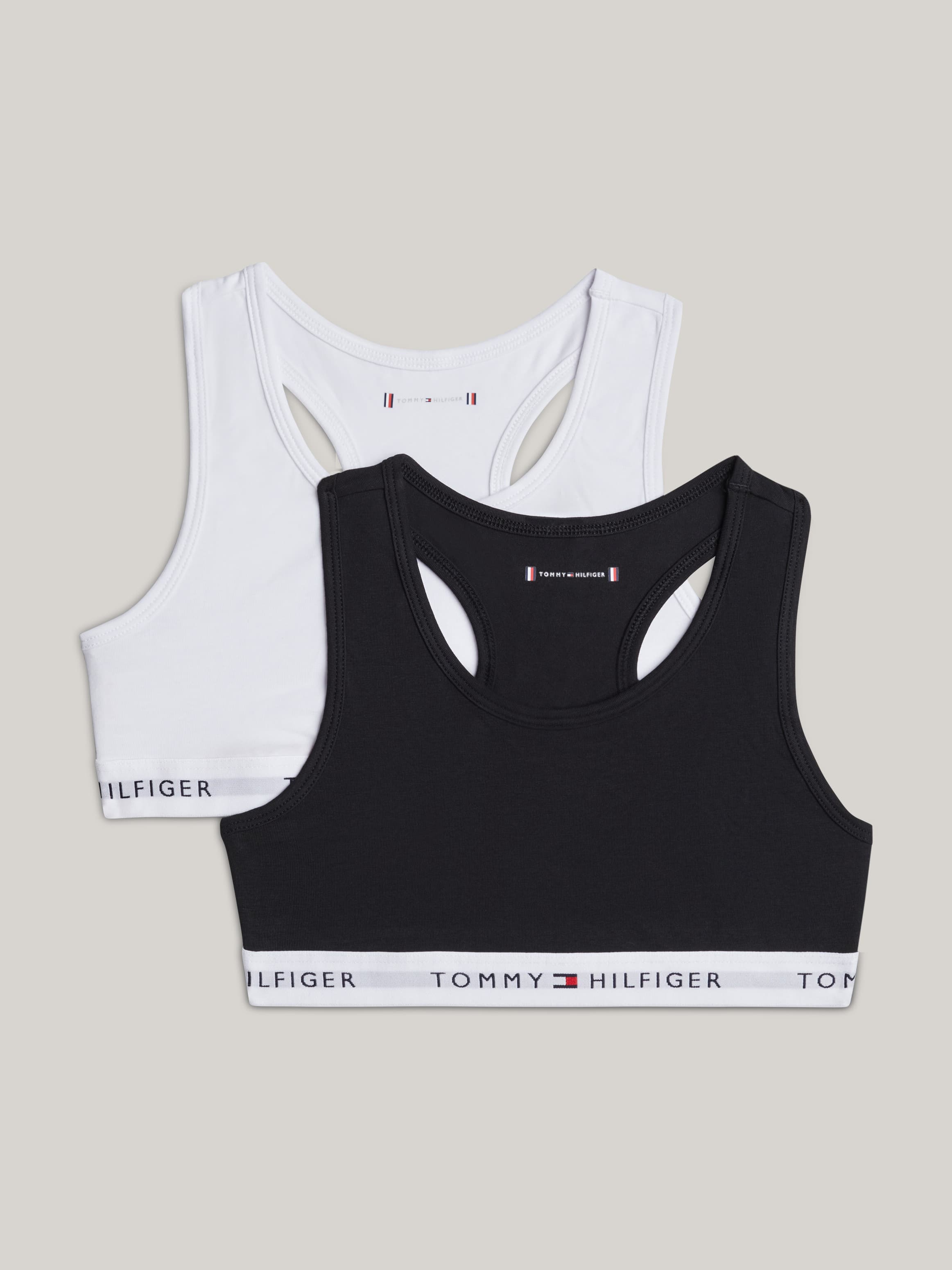 2-Pack Racerback Unpadded Bralettes