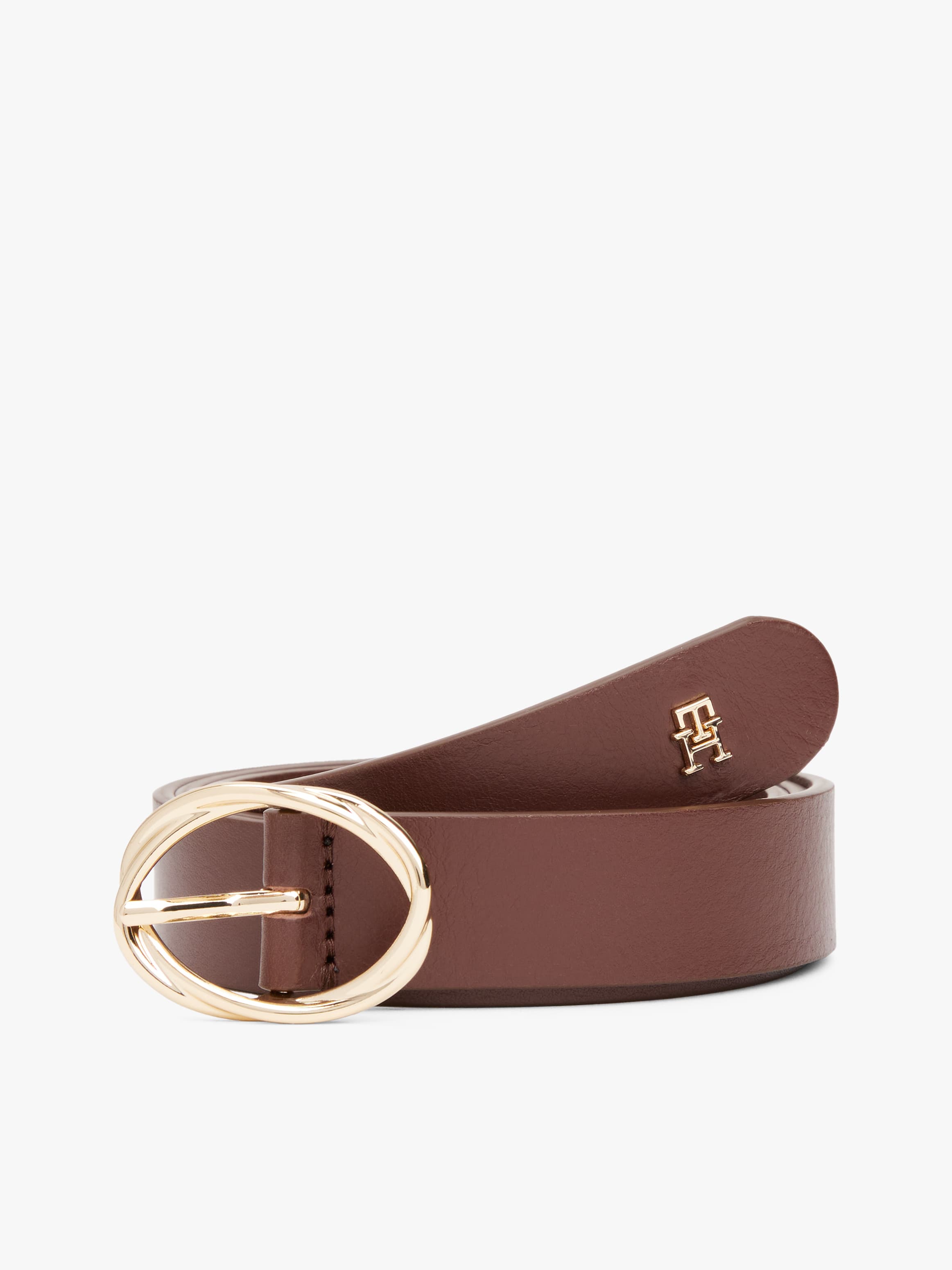 Chic Twist Buckle Leather Belt