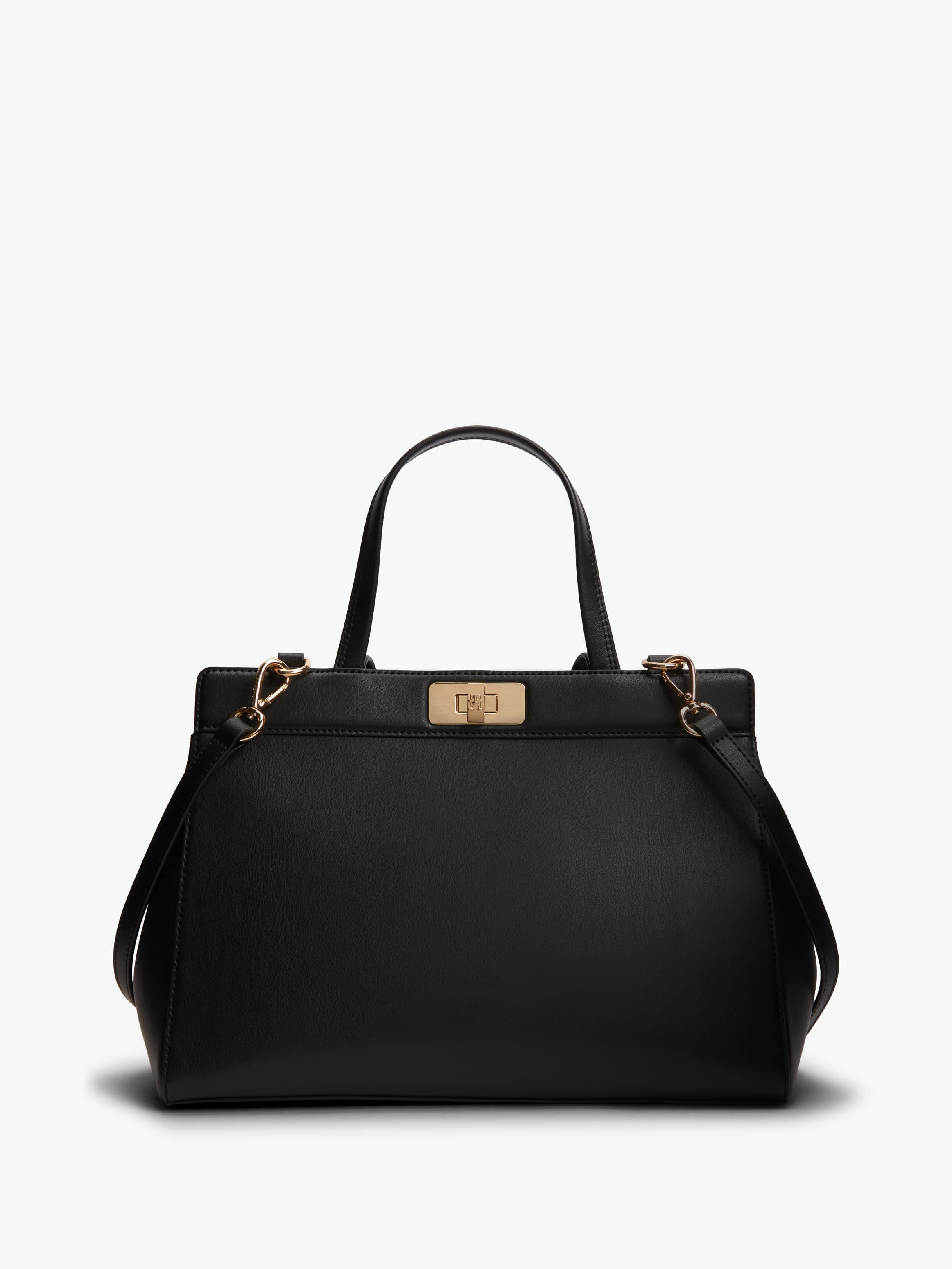 Modern Turn Lock Satchel