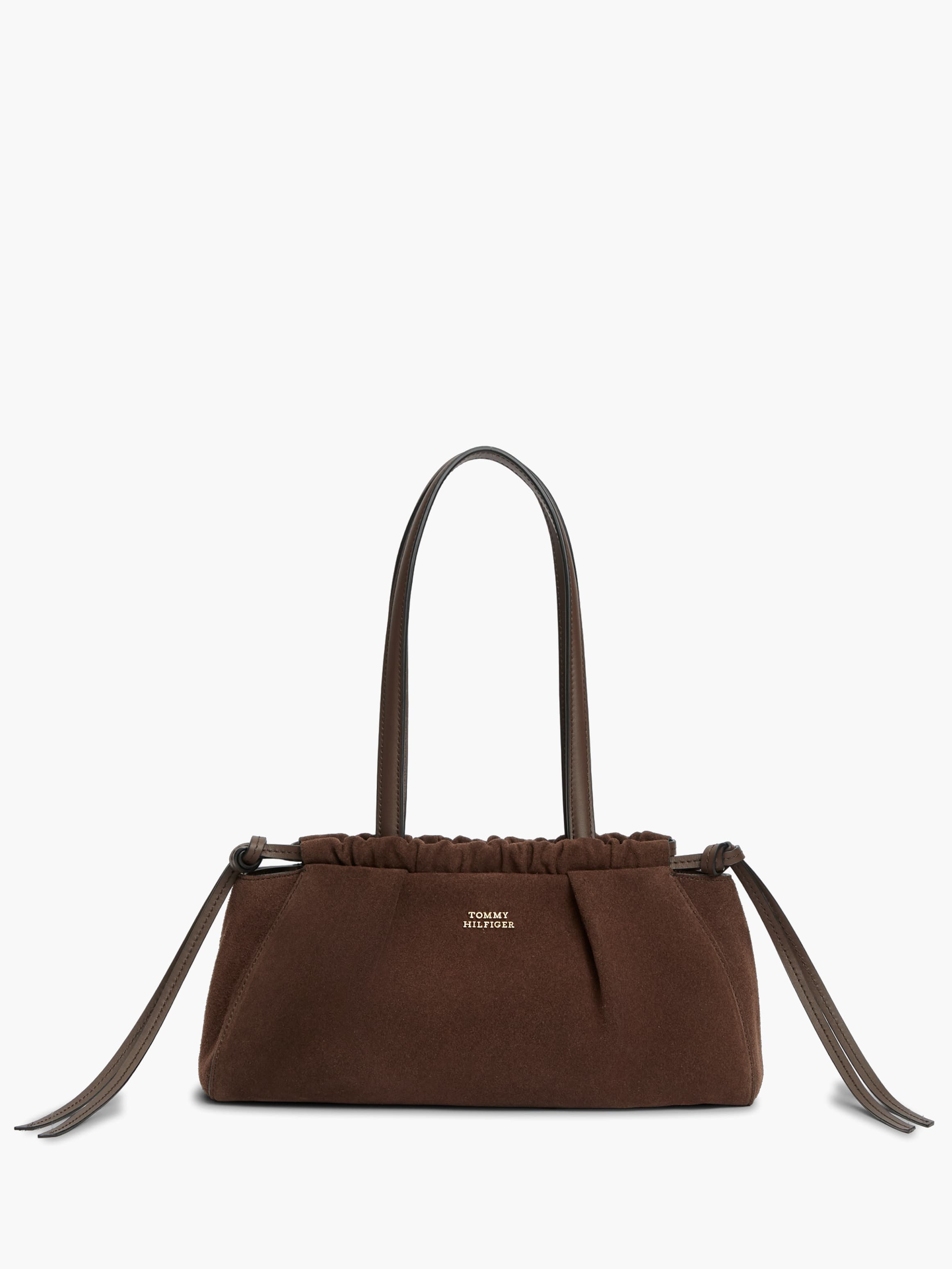 Soft Suede Drawstring Shoulder Bag