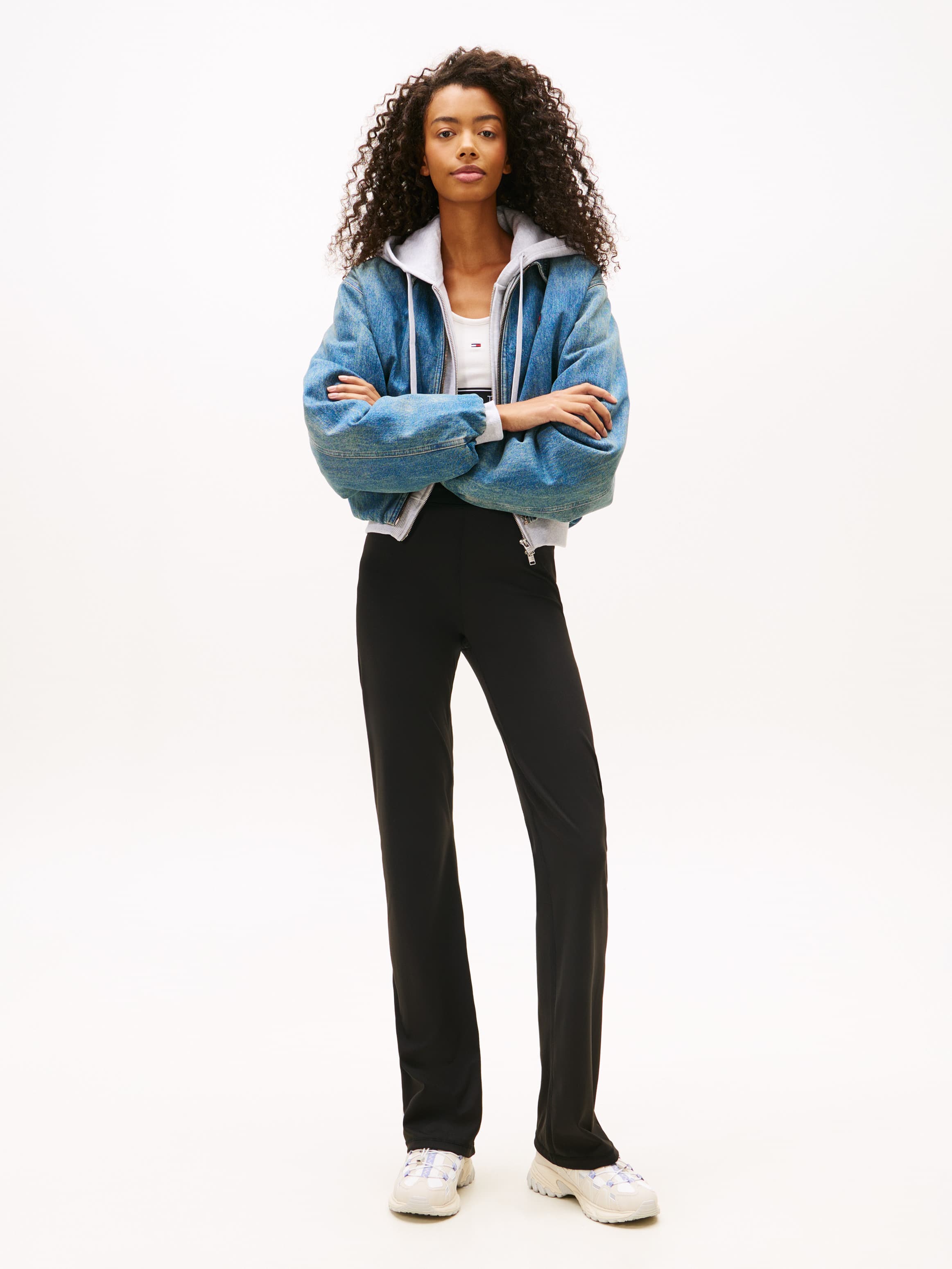 Logo Slim Kick Flare Leggings