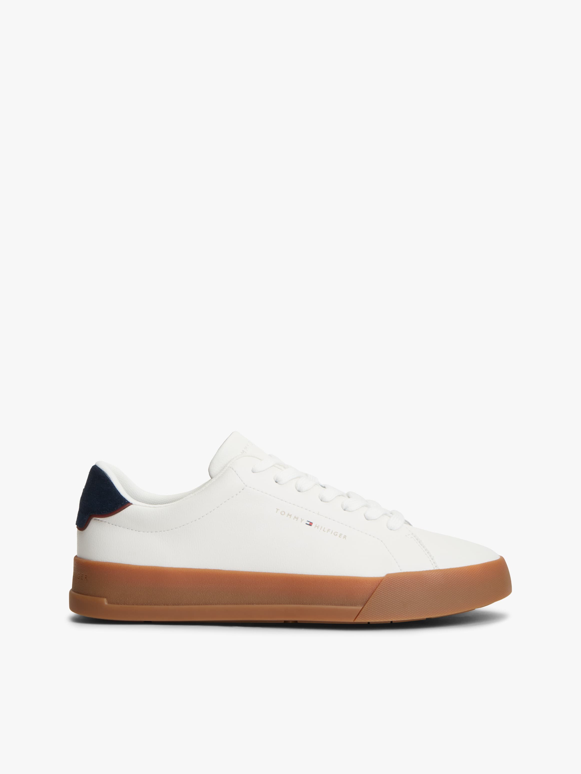 Logo Court Trainers with Leather