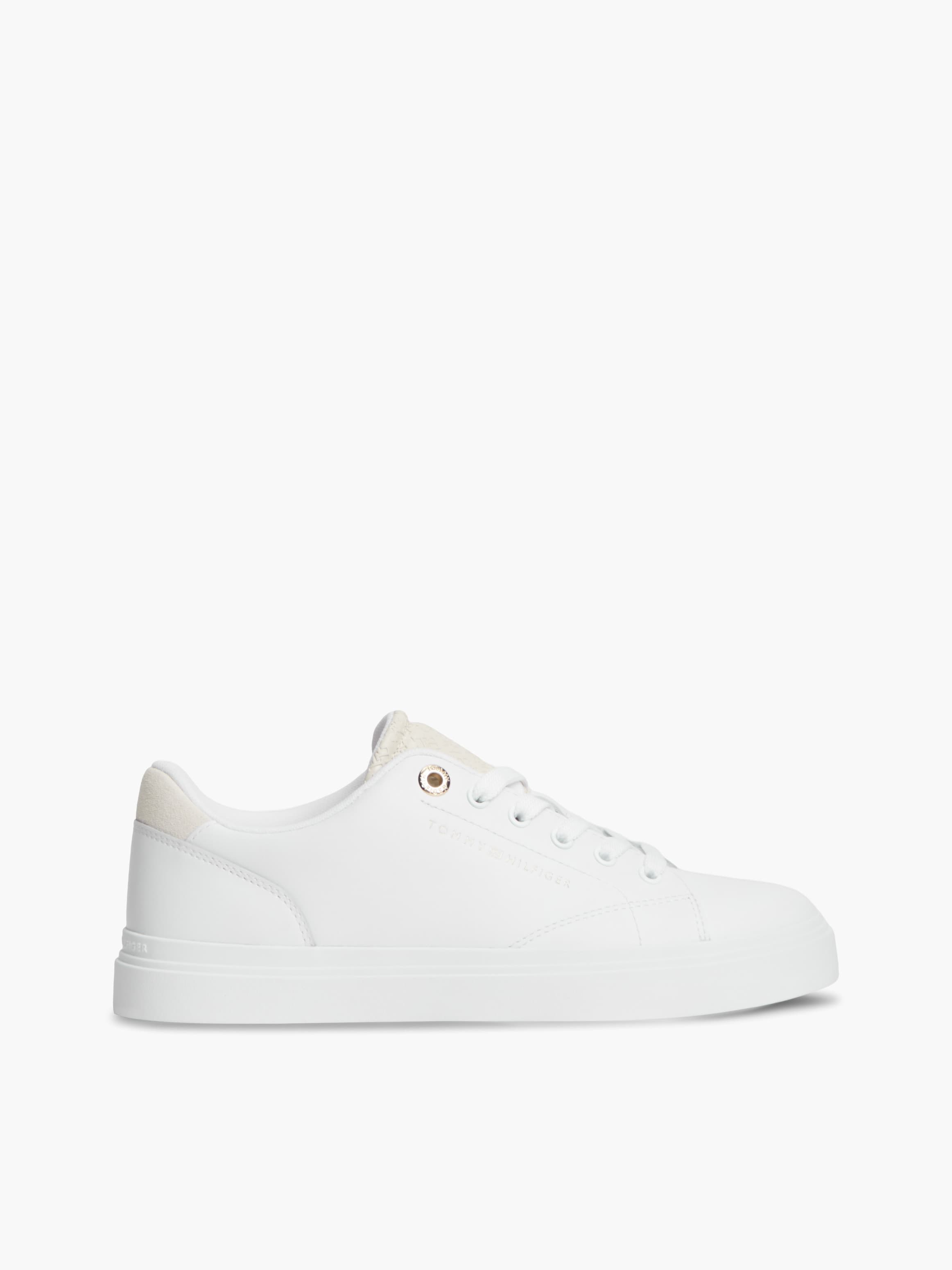 TH Monogram Leather Cupsole Trainers