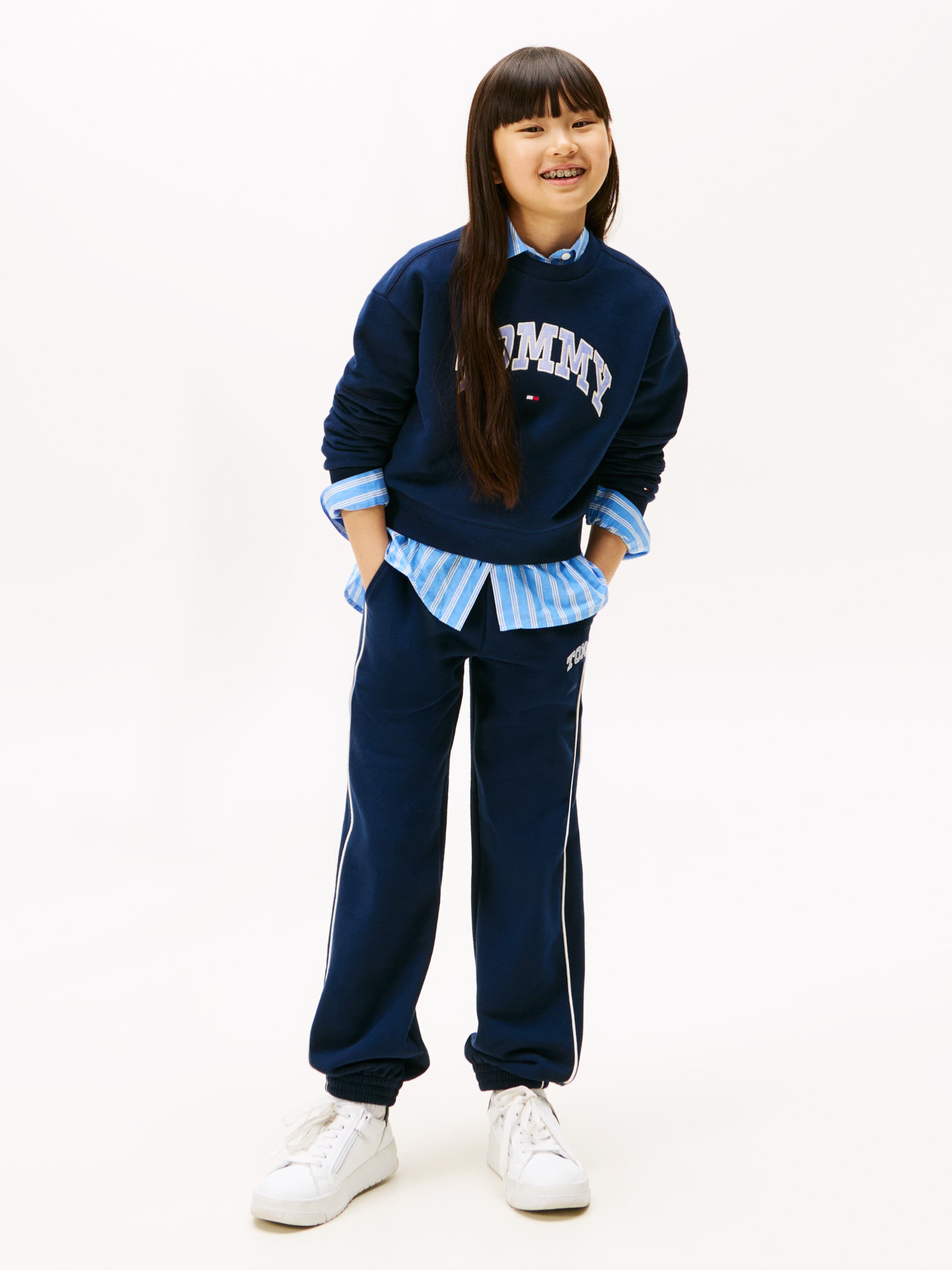 Varsity Relaxed Terry Drawstring Joggers