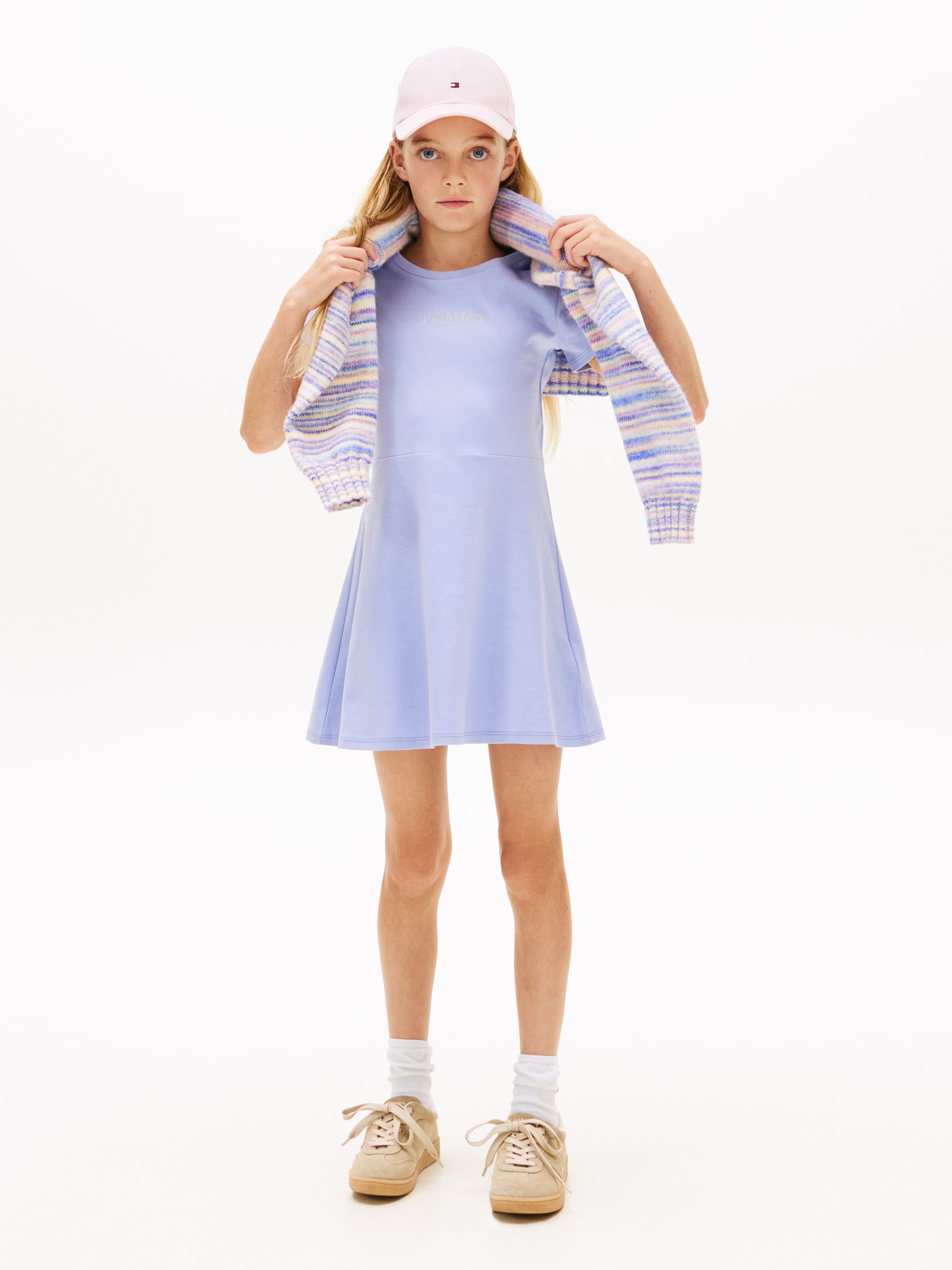 Essential Logo Slim Skater Dress