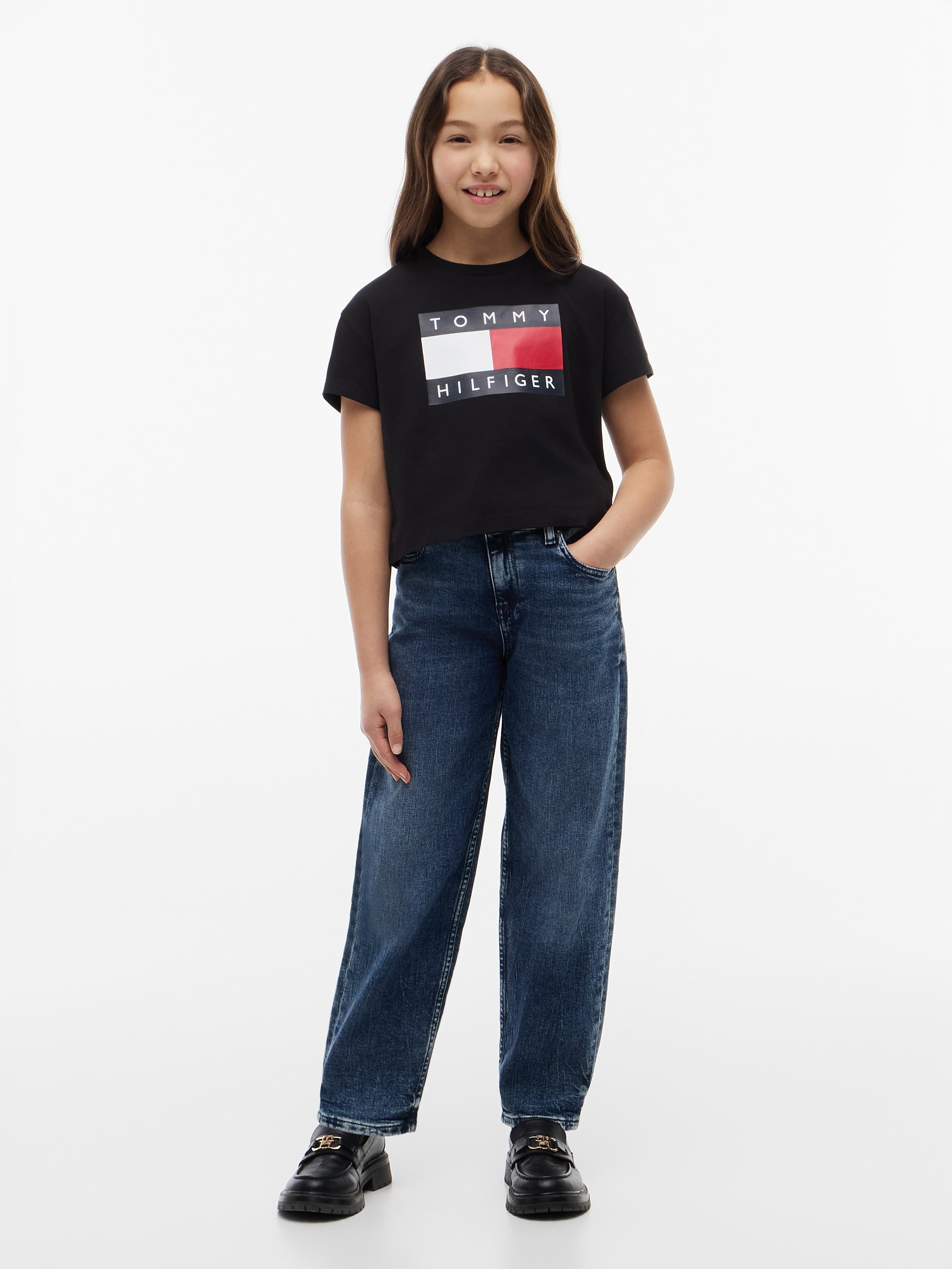 Wide Barrel Leg Jeans