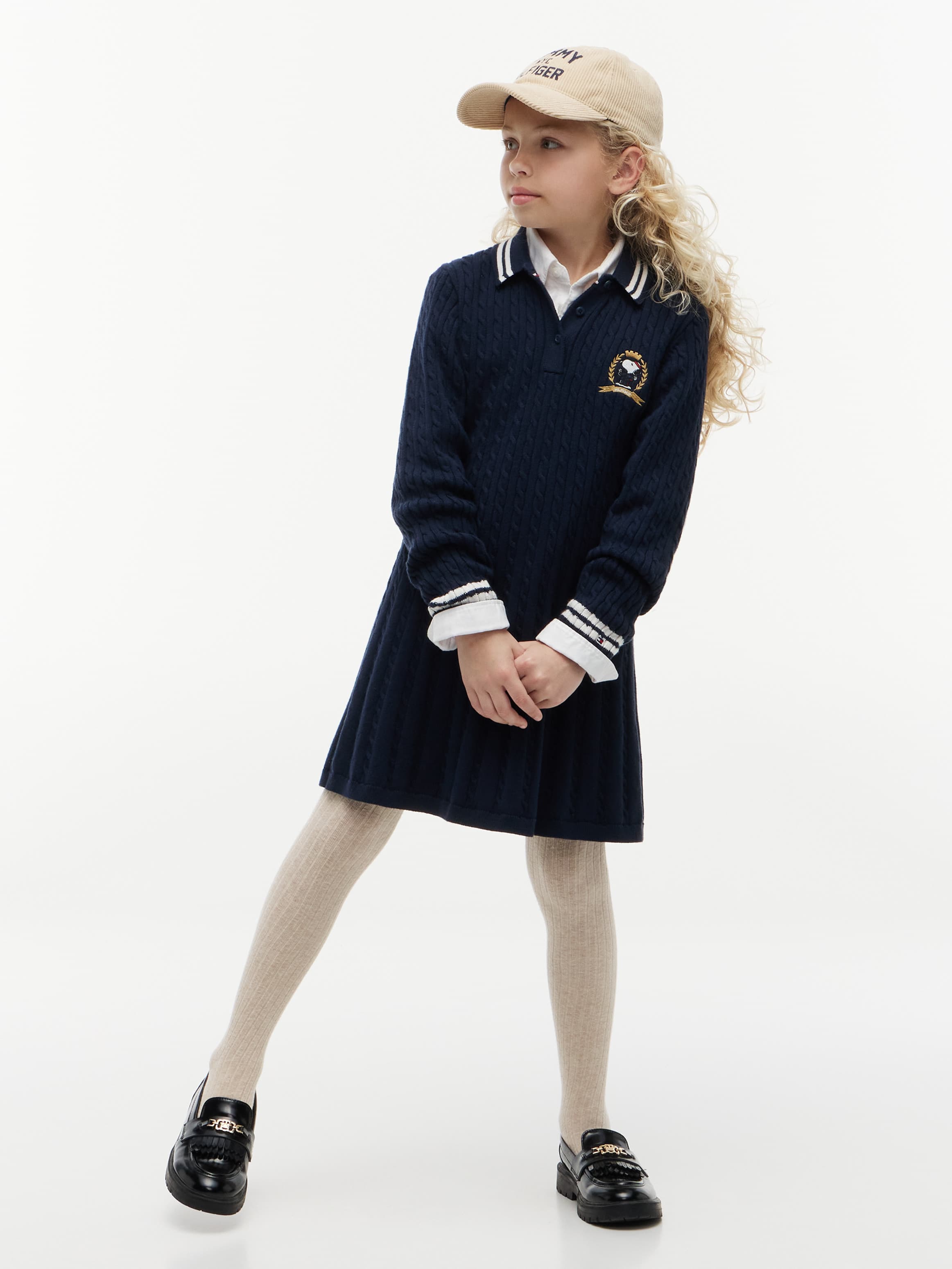 Peanuts® Cable Knit Jumper Dress
