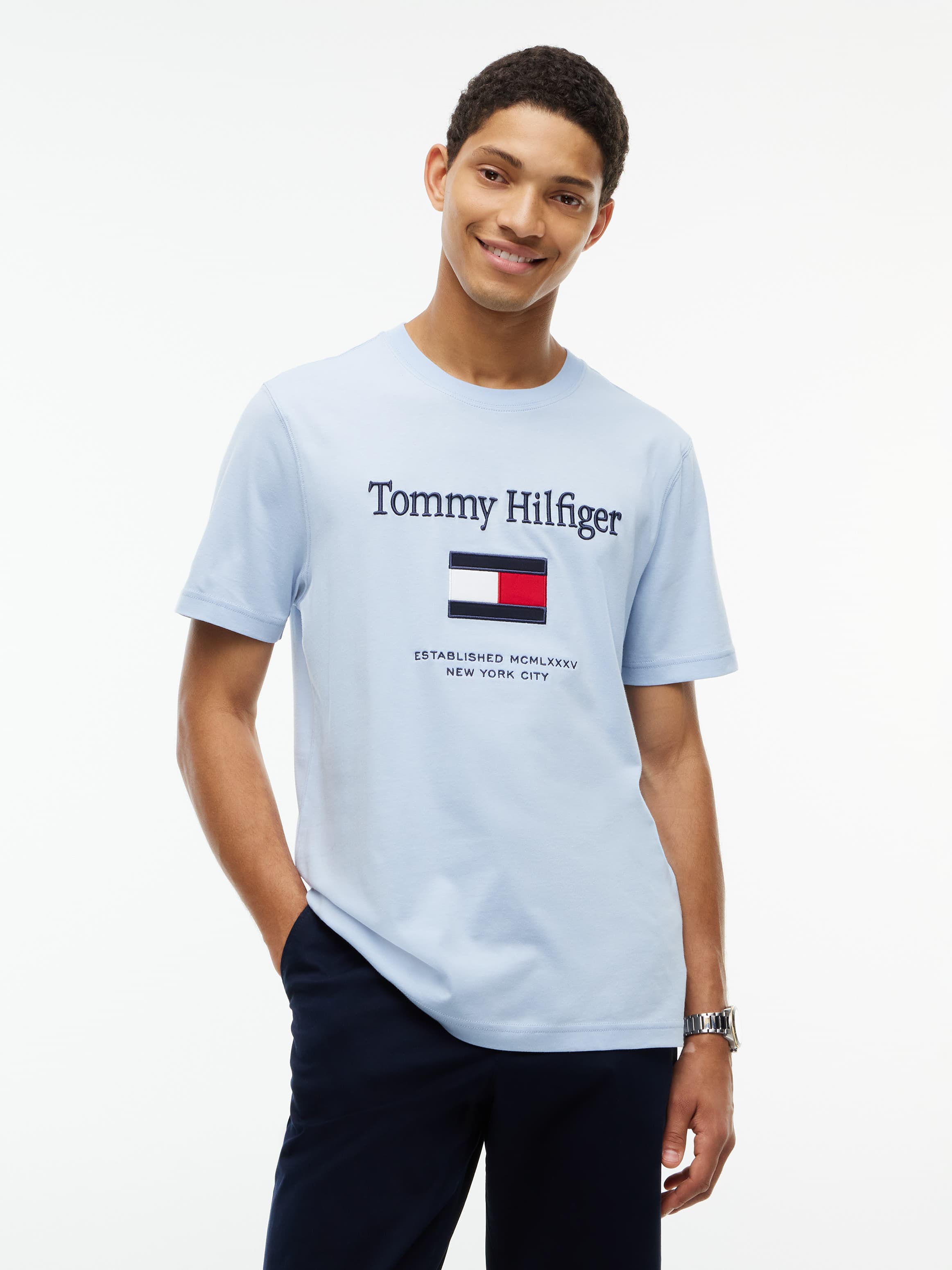 Logo Embroidery Jersey T-Shirt