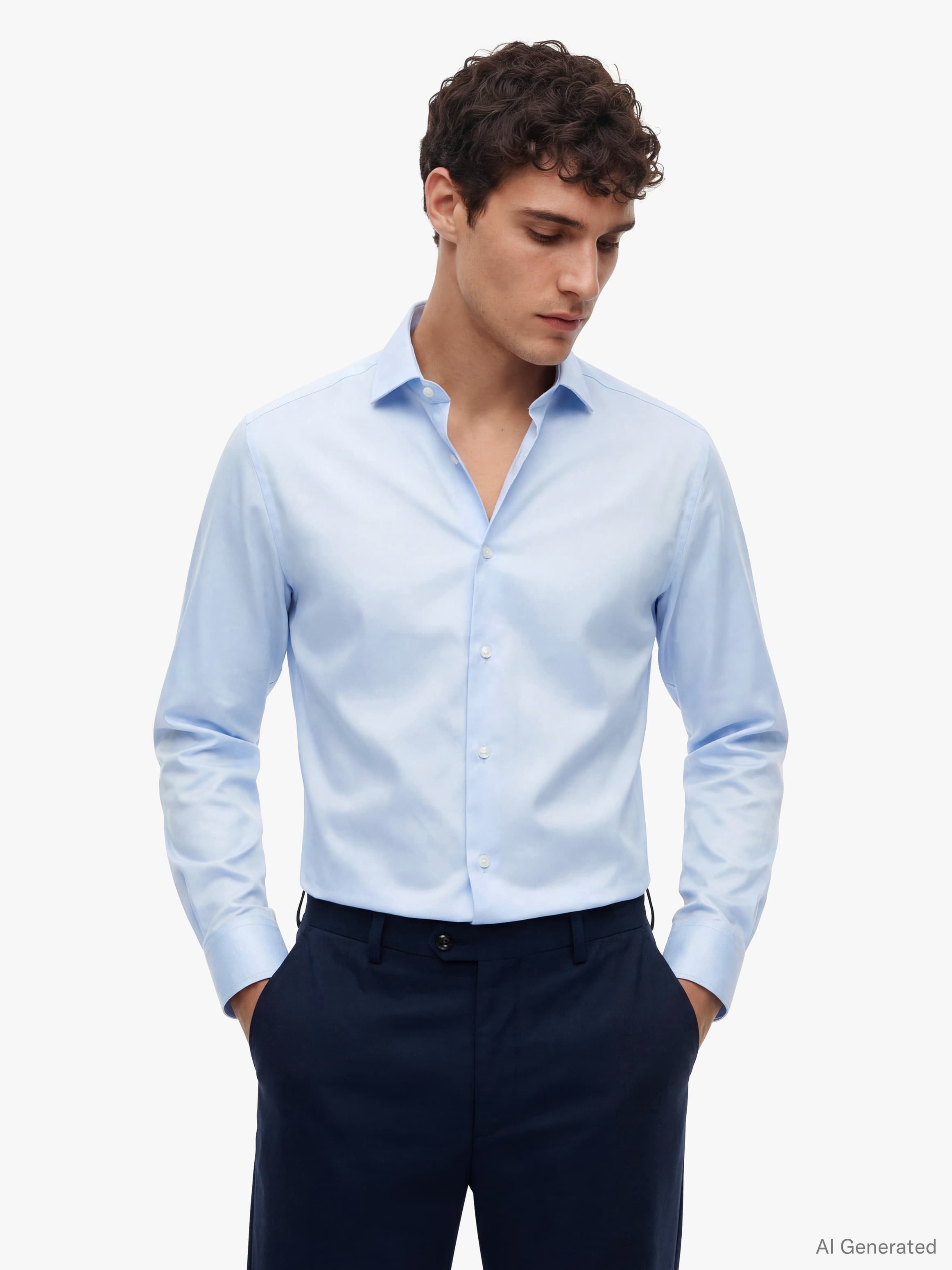 New York Label TH Flex Slim Twill Shirt