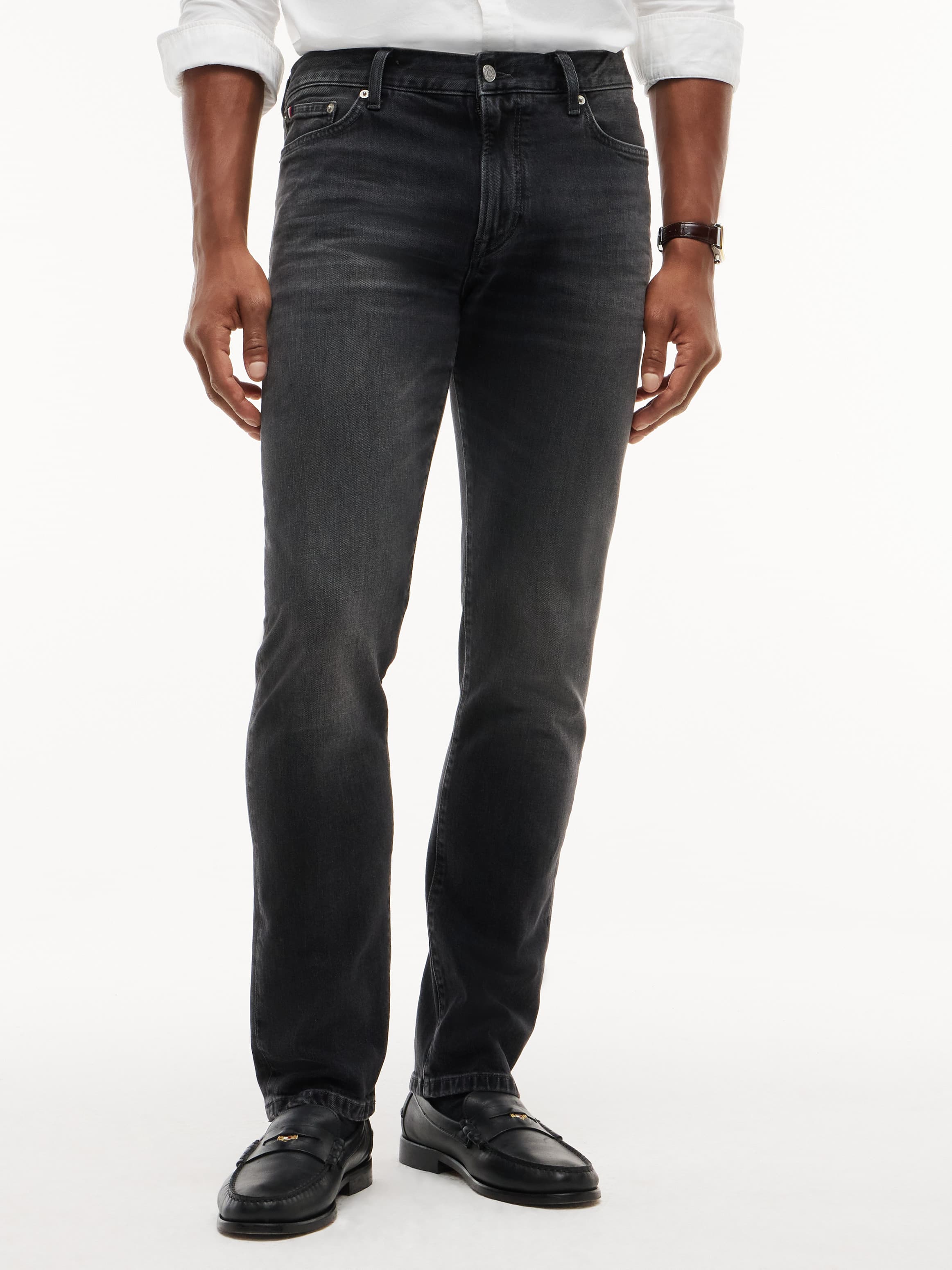 Denton Slim Straight Faded Jeans