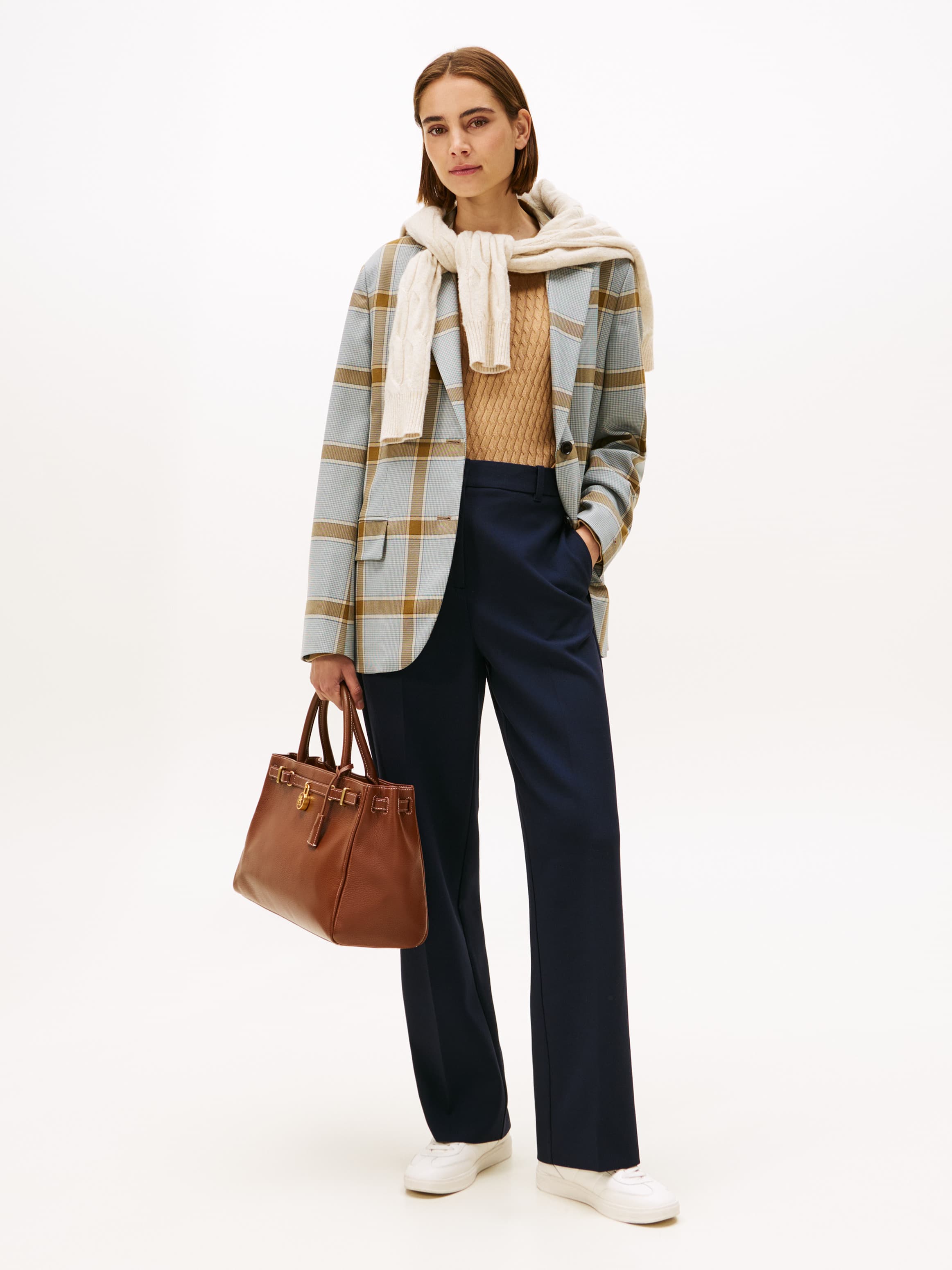 Relaxed Straight Leg Trousers