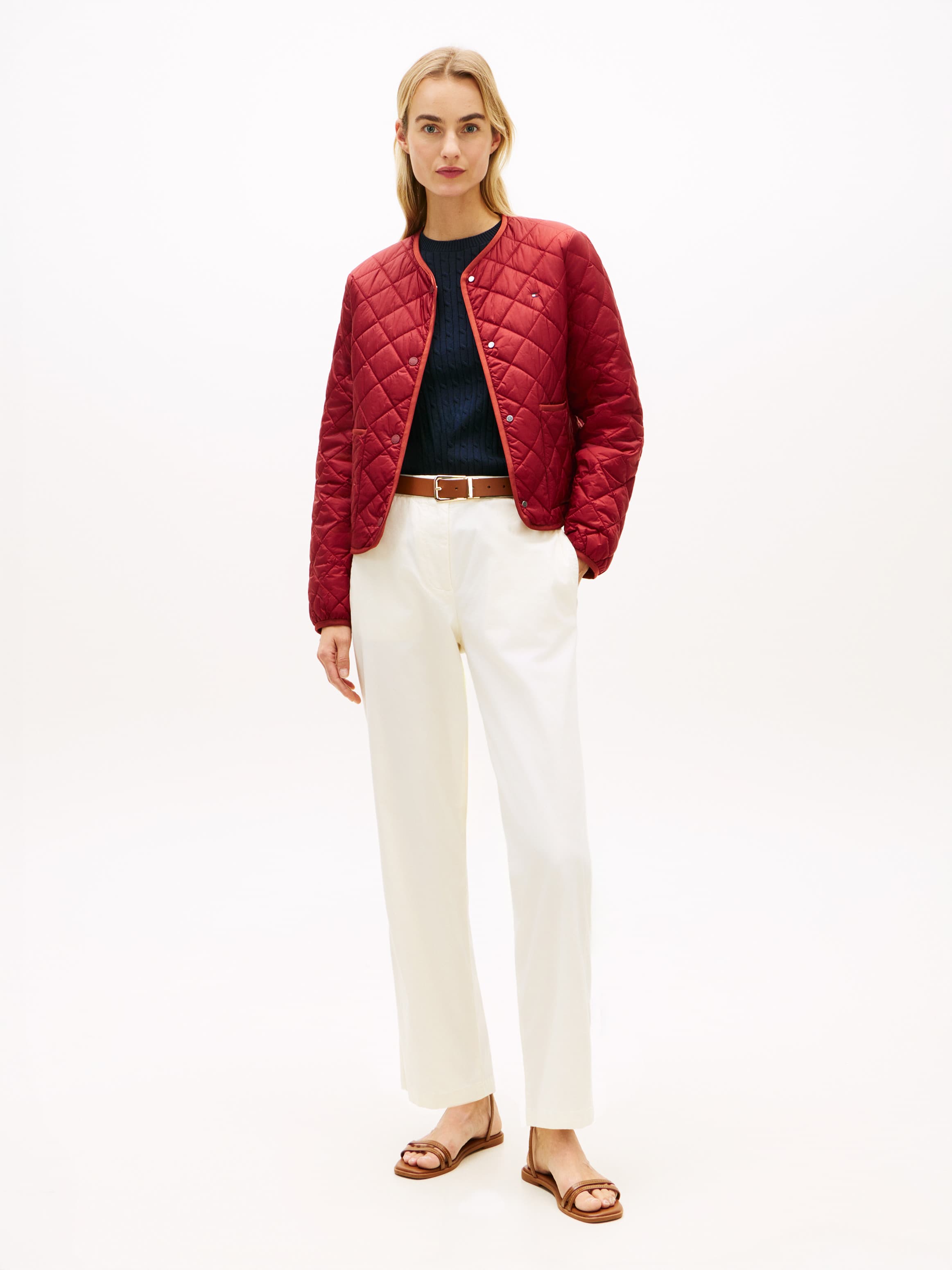 Washed Slim Straight Leg Chinos